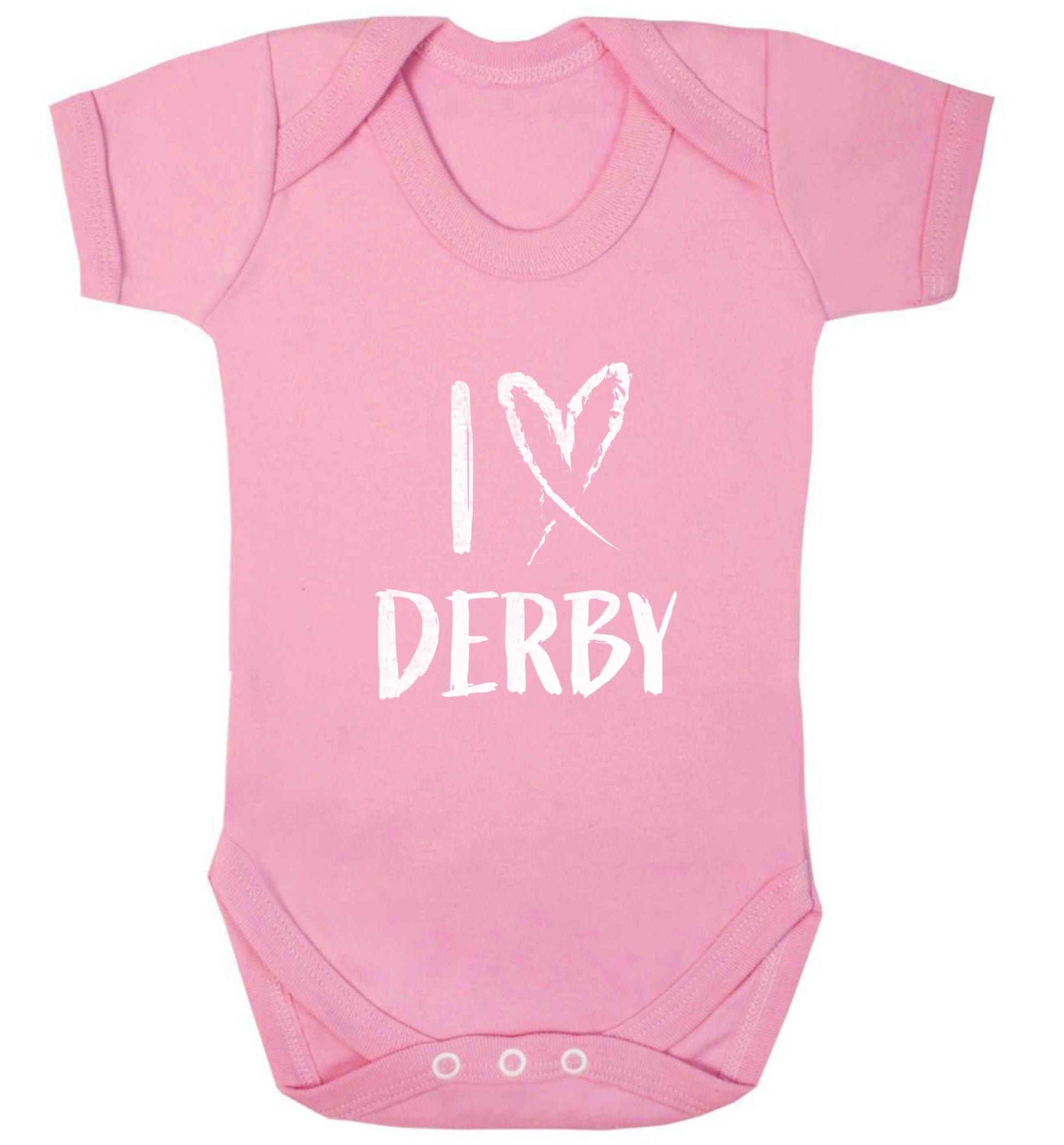 I love Derby baby vest pale pink 18-24 months