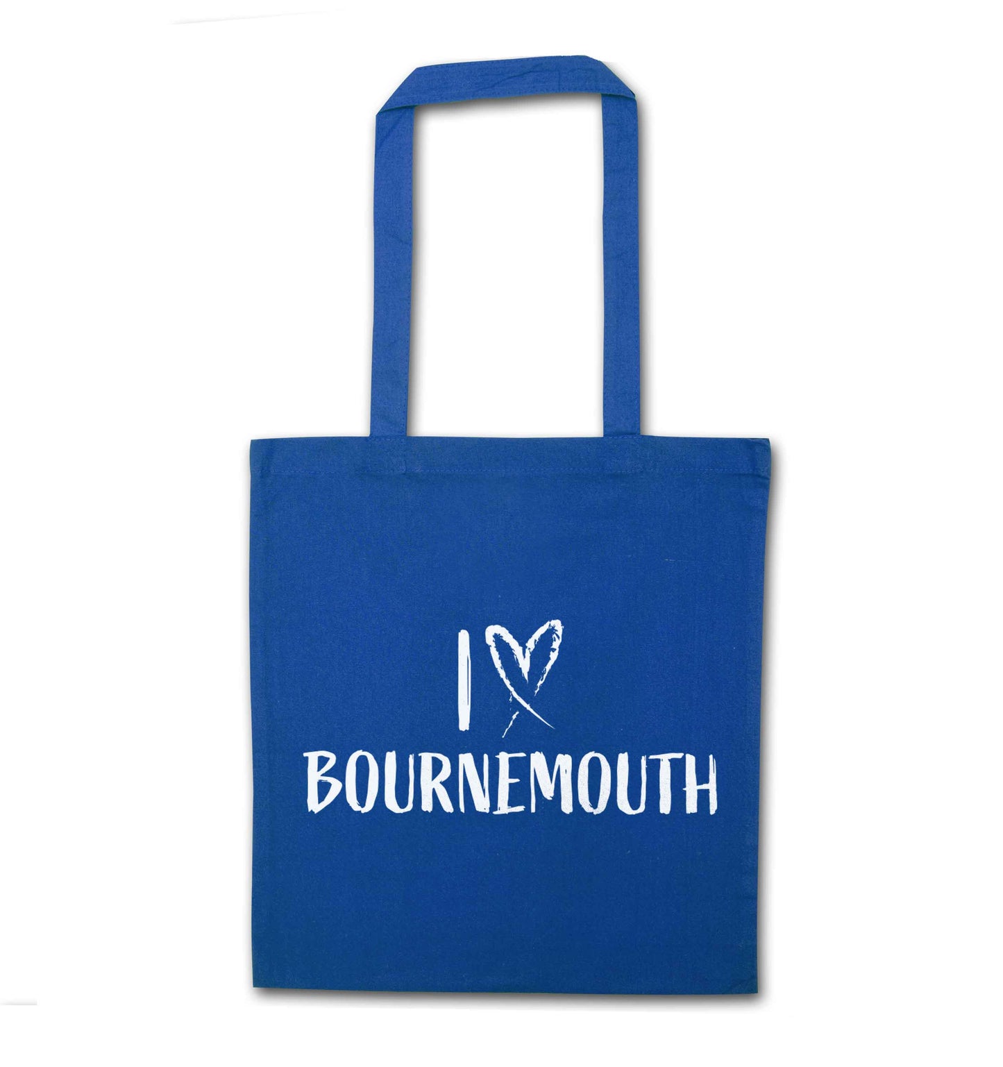 I love Bournemouth blue tote bag