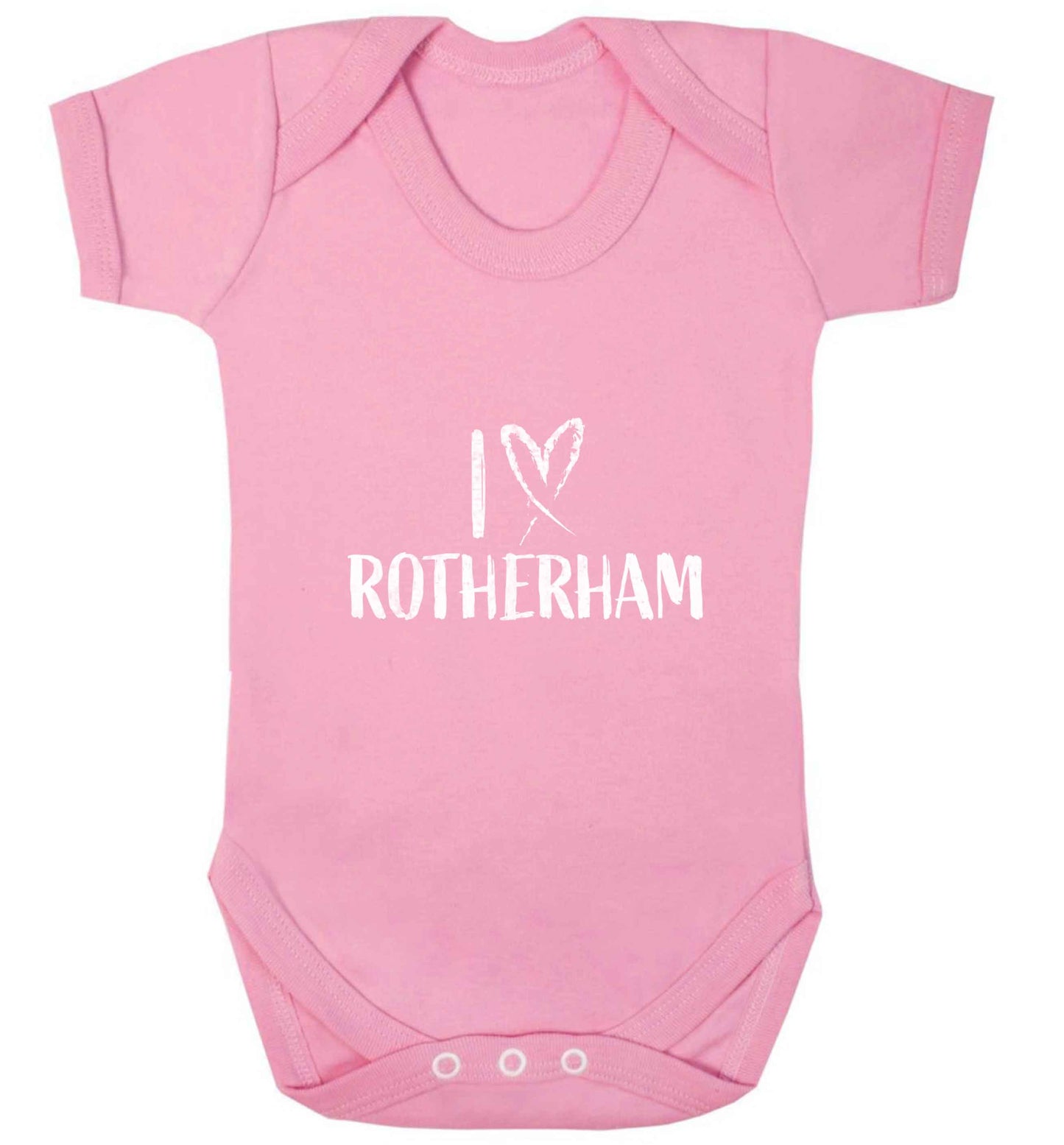 I love Rotherham baby vest pale pink 18-24 months