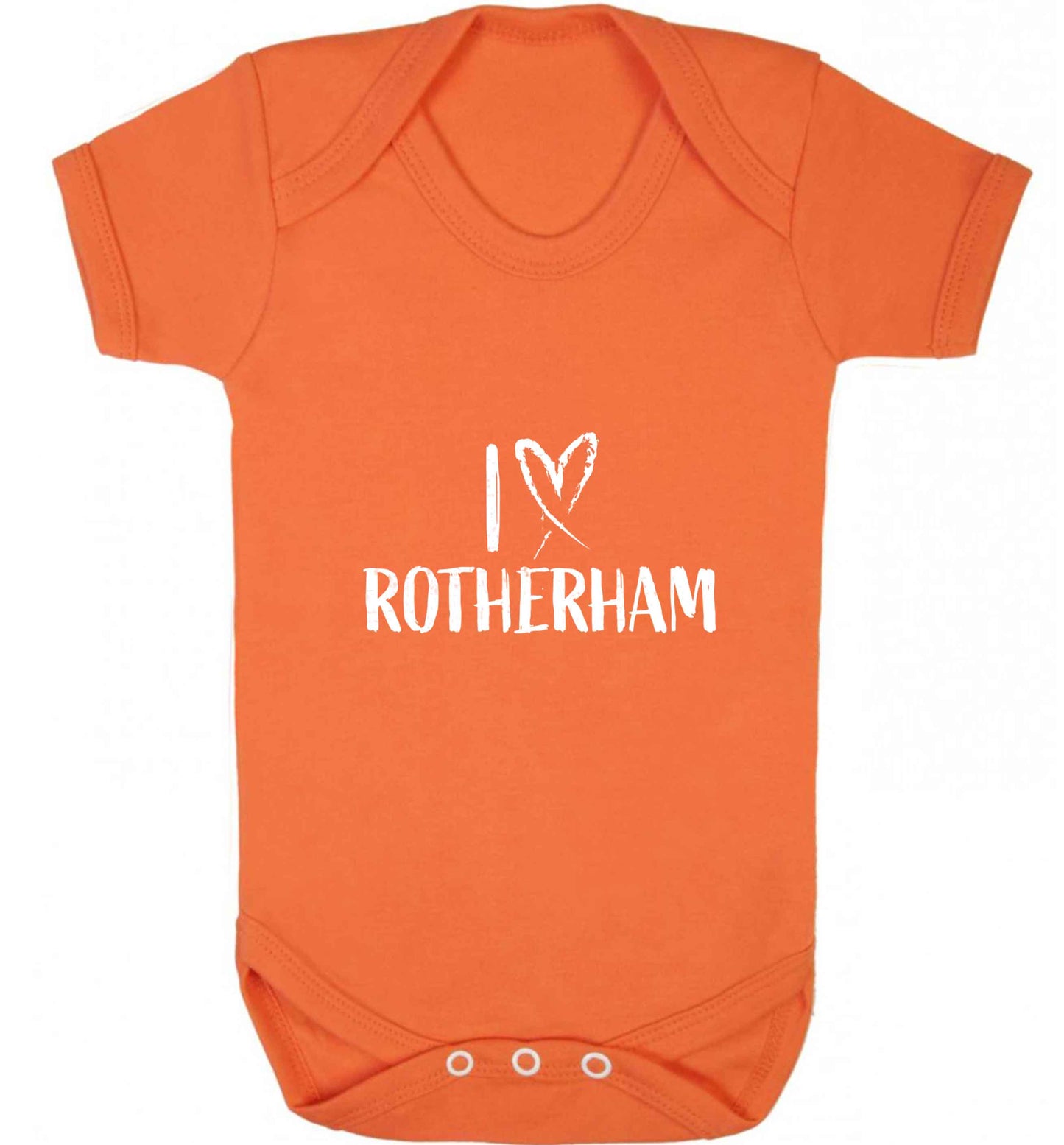I love Rotherham baby vest orange 18-24 months
