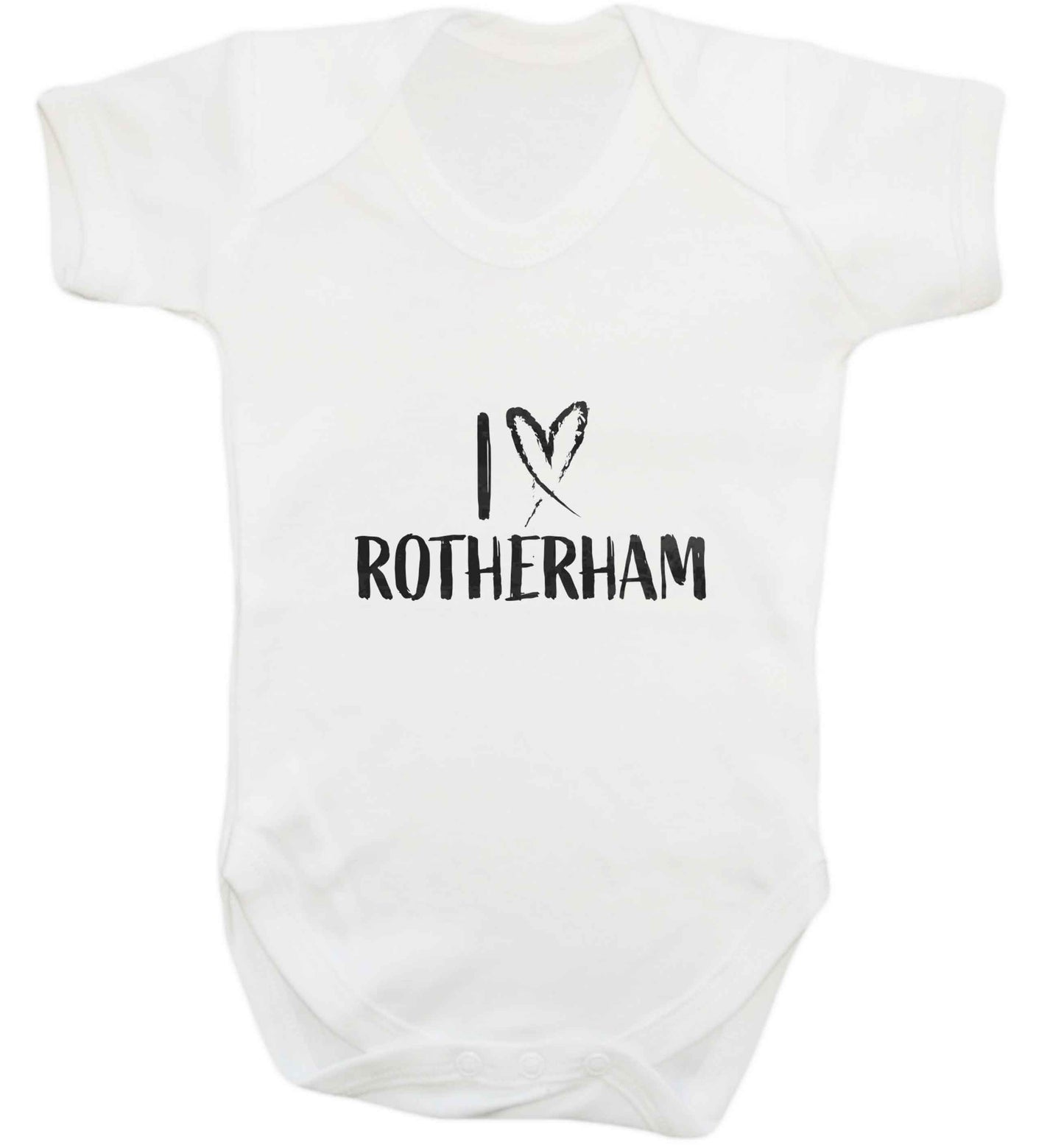 I love Rotherham baby vest white 18-24 months