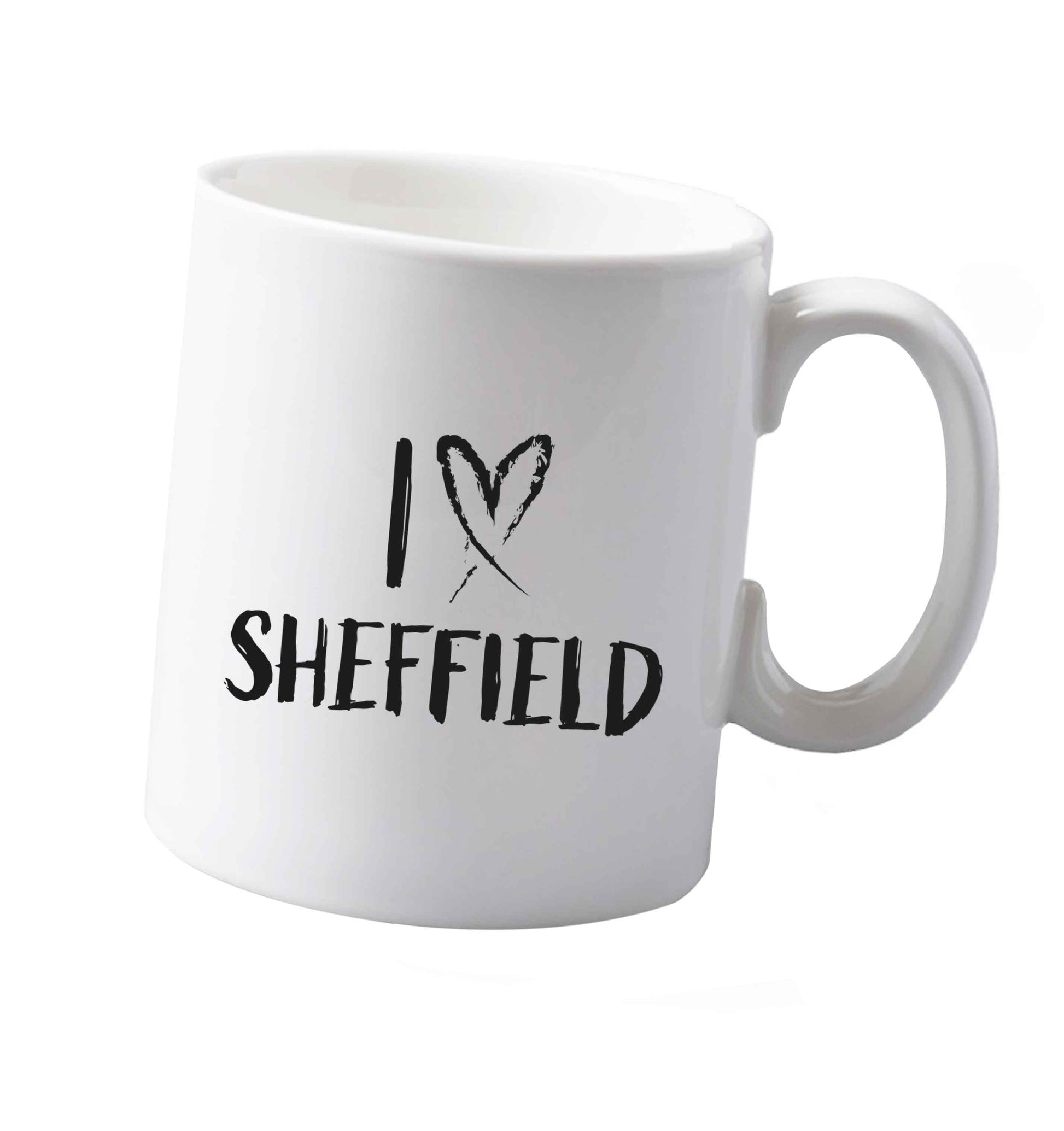 10 oz I love Sheffield ceramic mug both sides