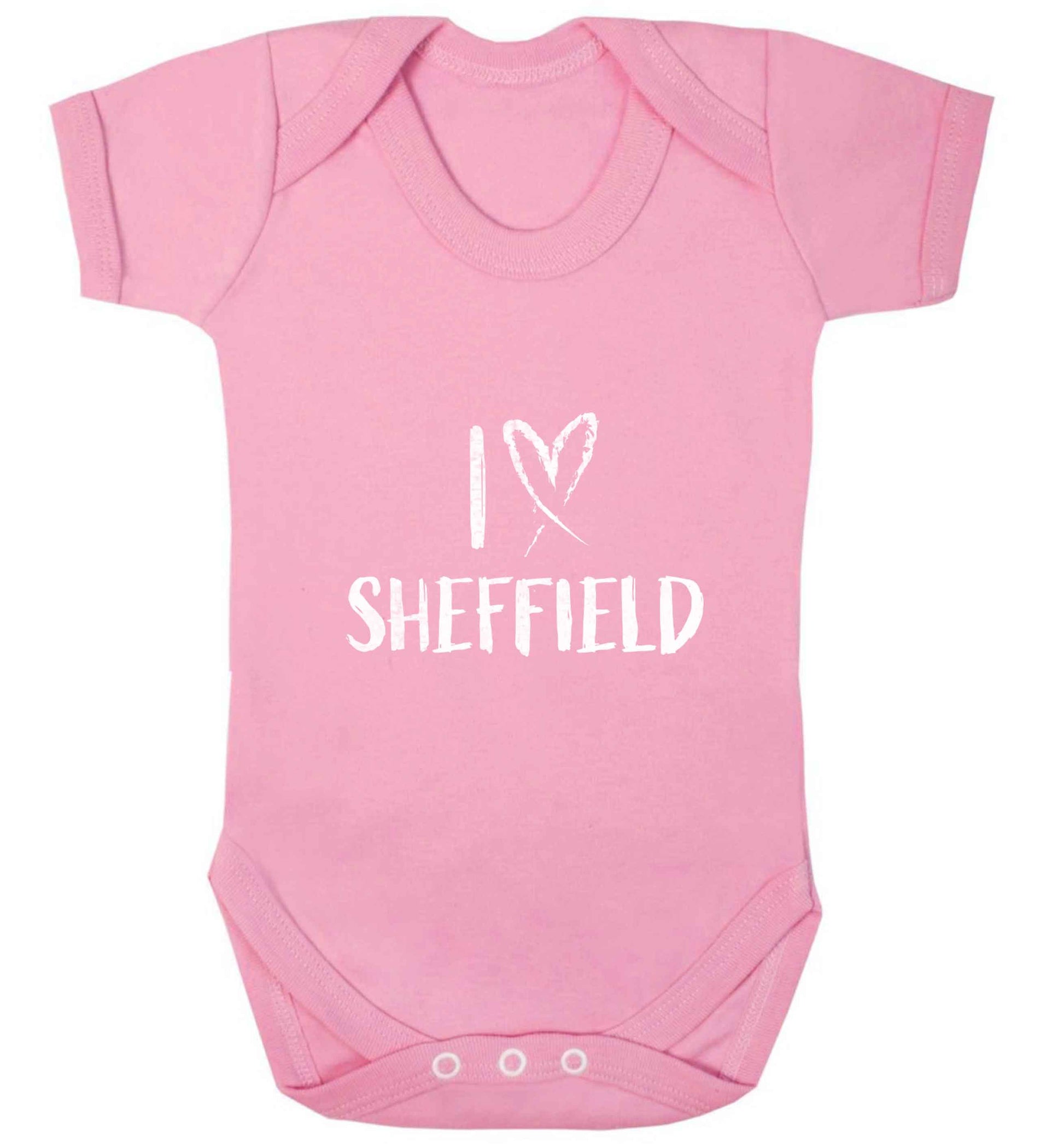 I love Sheffield baby vest pale pink 18-24 months
