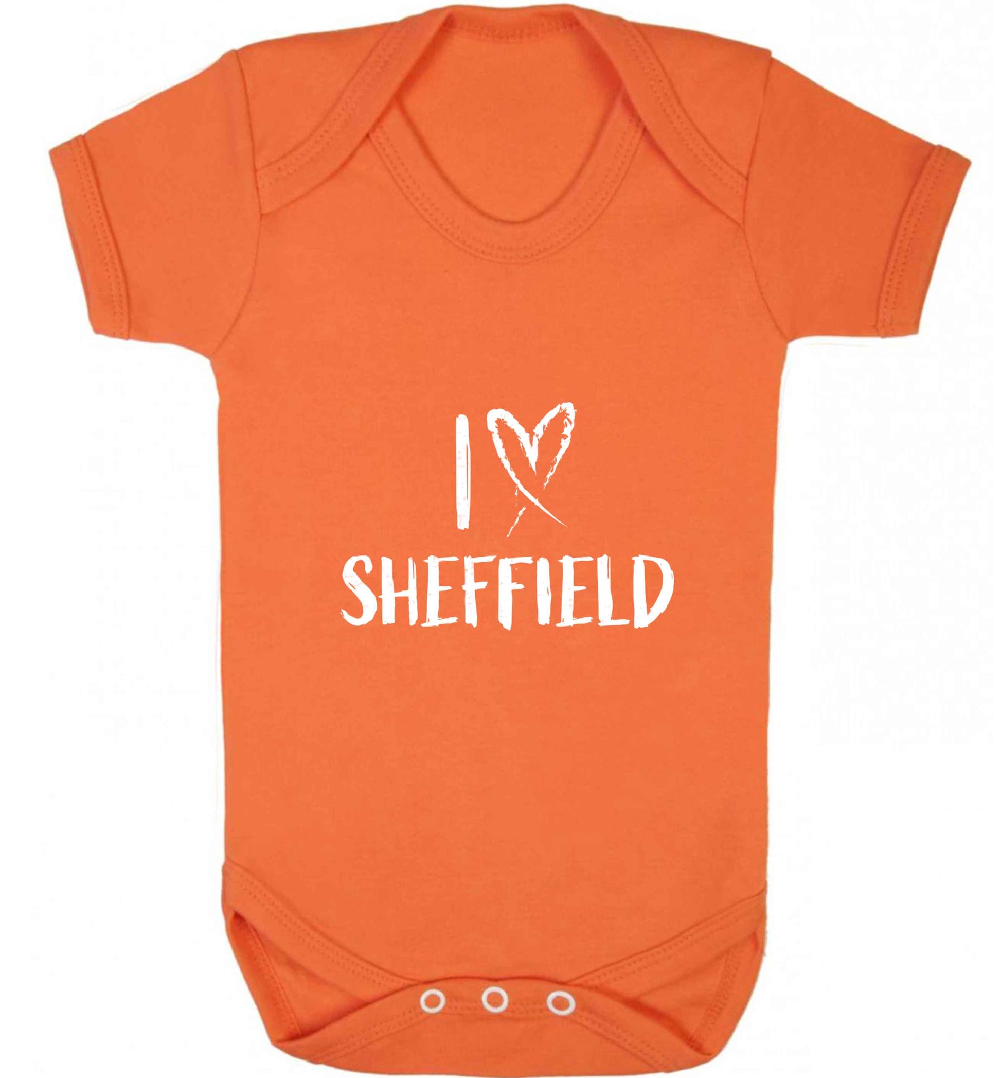 I love Sheffield baby vest orange 18-24 months