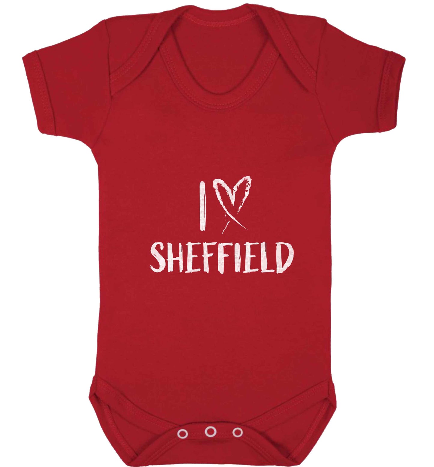 I love Sheffield baby vest red 18-24 months