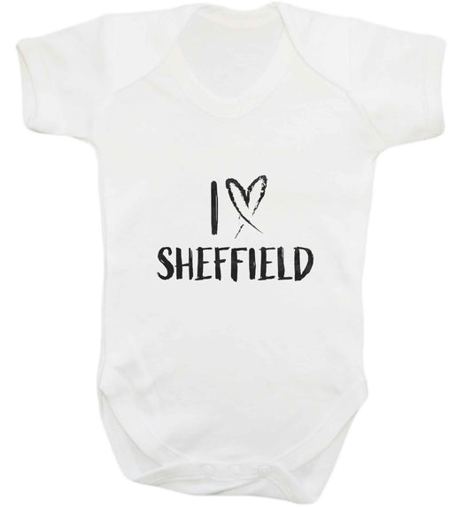 I love Sheffield baby vest white 18-24 months