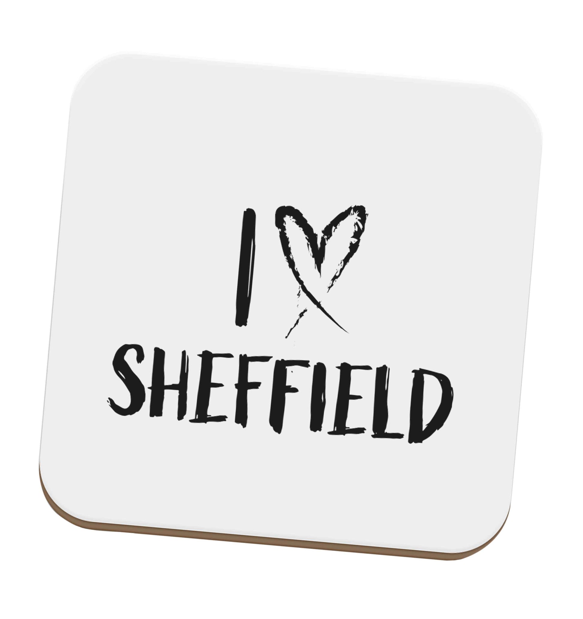 I love Sheffield set of four coasters