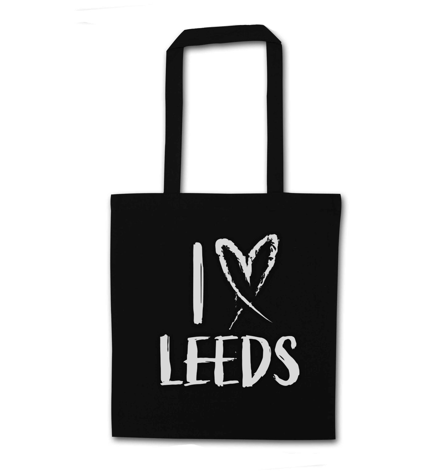 I love Leeds black tote bag