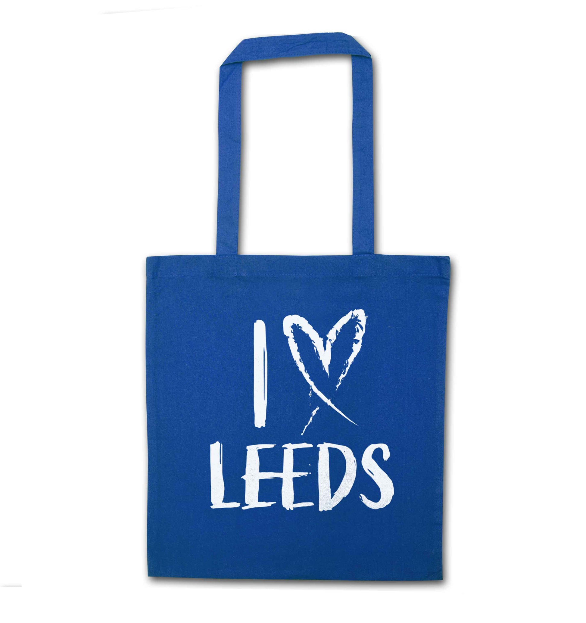 I love Leeds blue tote bag