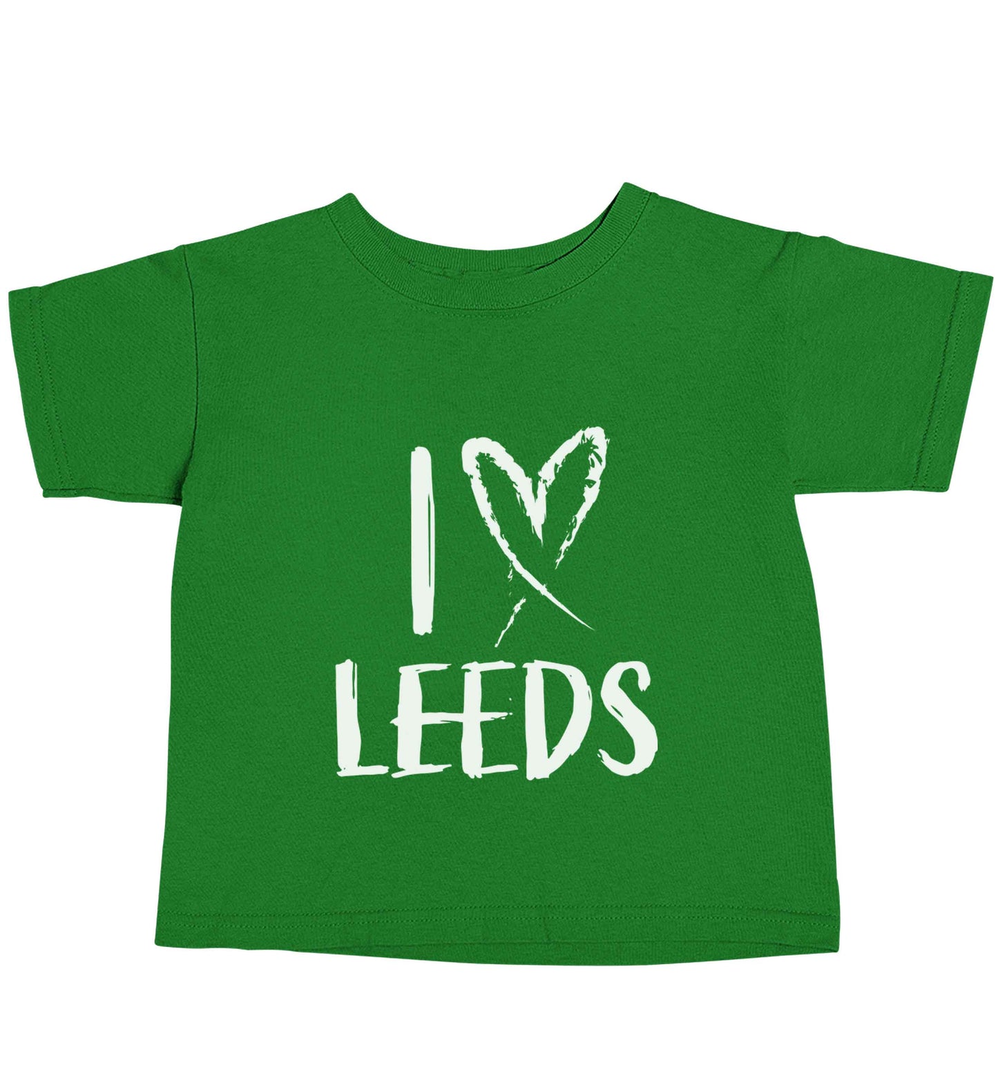 I love Leeds green baby toddler Tshirt 2 Years