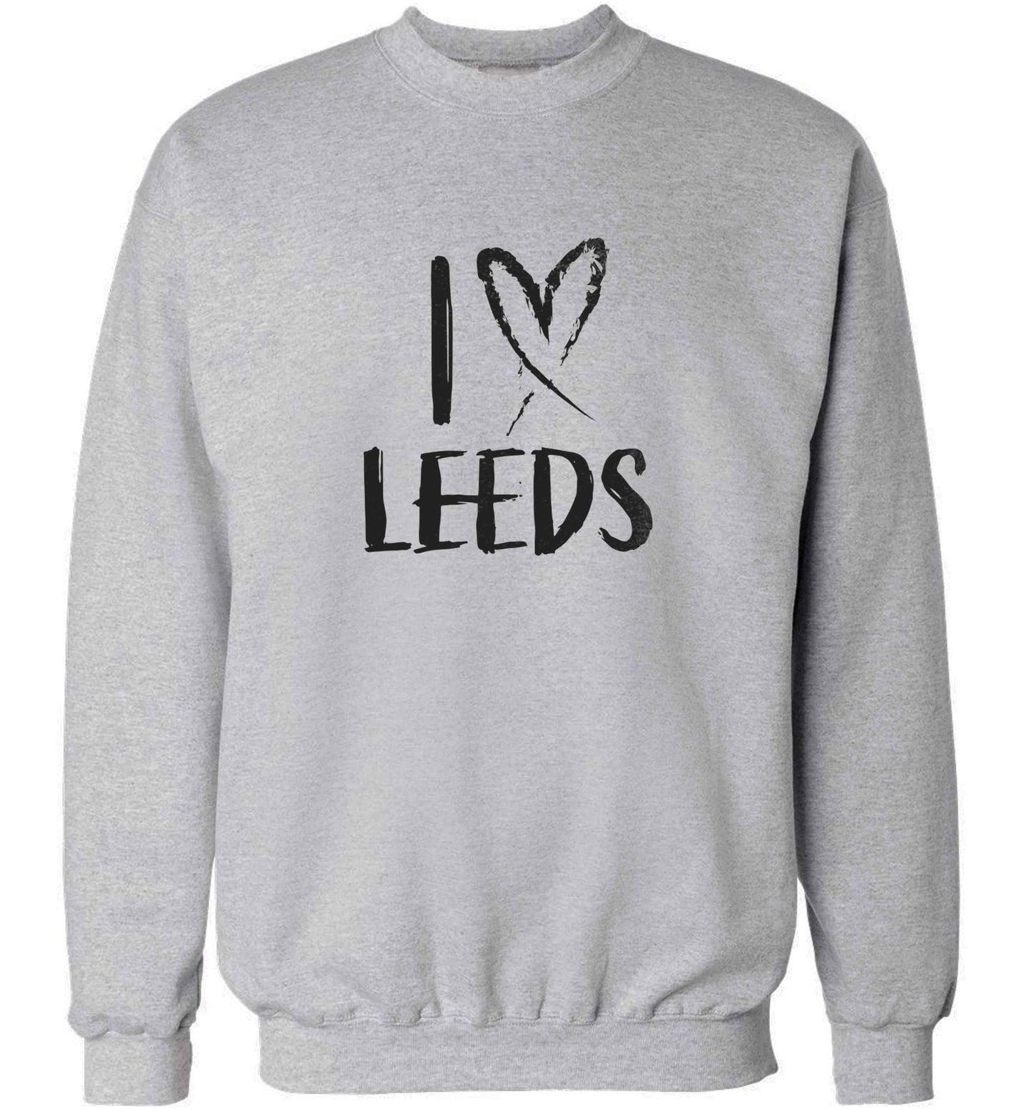 I love Leeds adult's unisex grey sweater 2XL