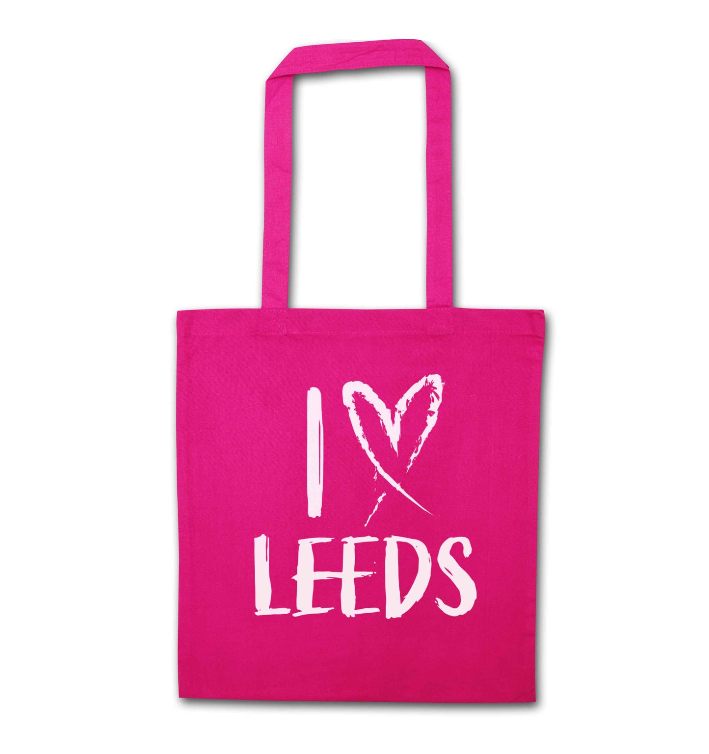 I love Leeds pink tote bag
