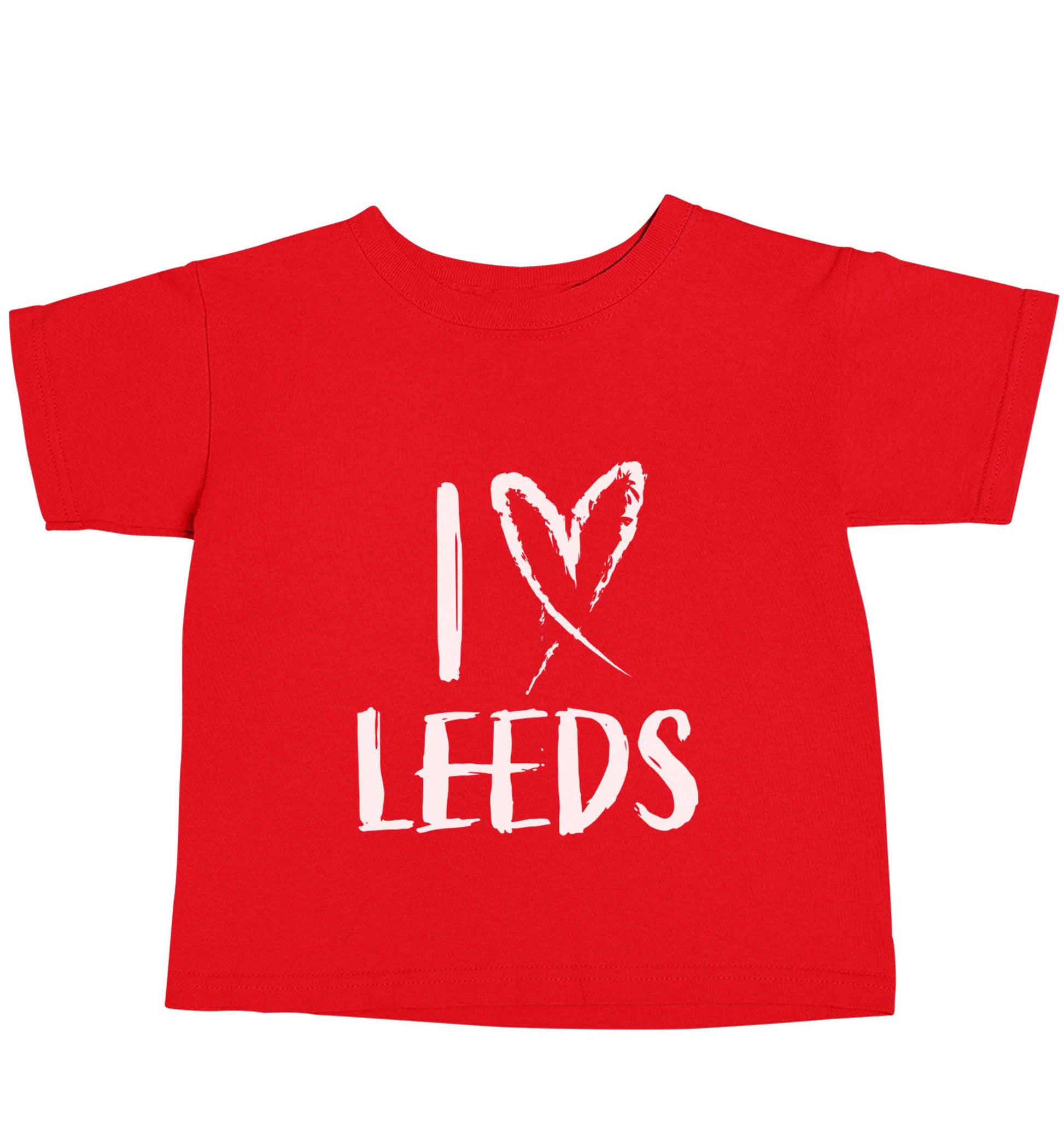 I love Leeds red baby toddler Tshirt 2 Years