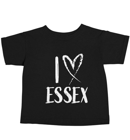 I love Essex Black baby toddler Tshirt 2 years