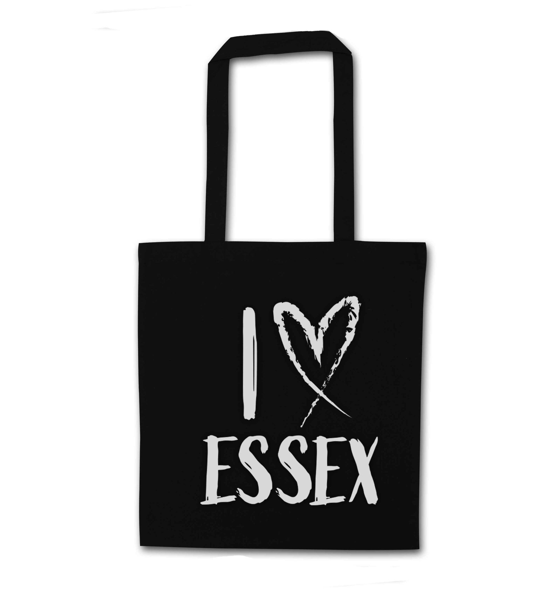 I love Essex black tote bag
