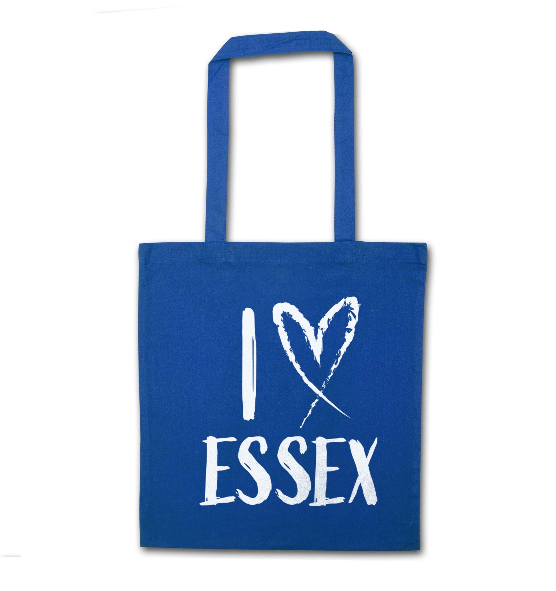 I love Essex blue tote bag