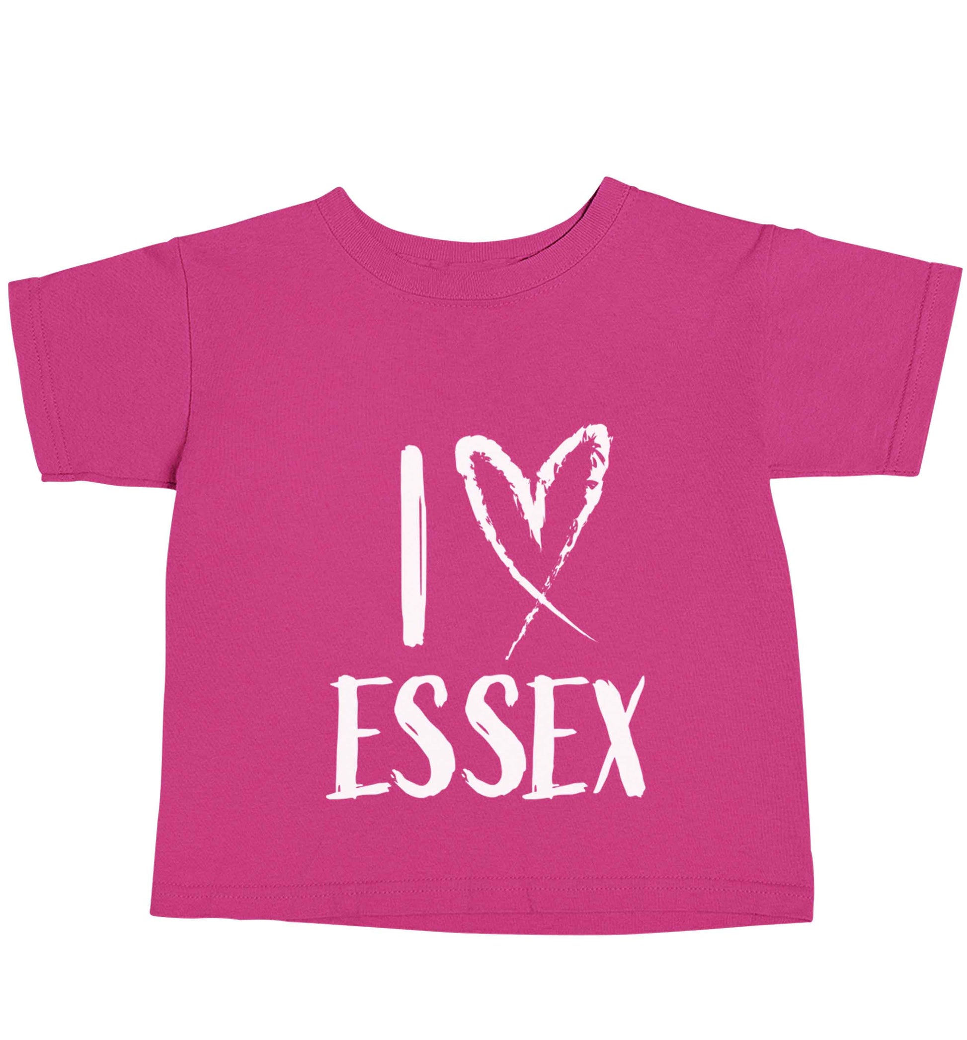 I love Essex pink baby toddler Tshirt 2 Years