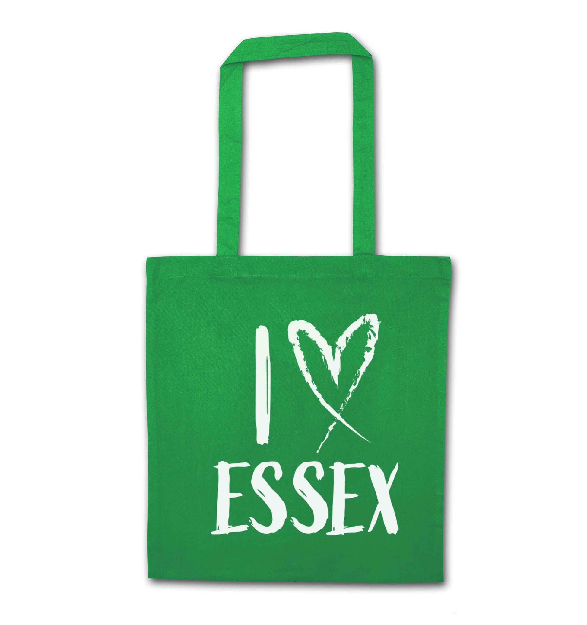 I love Essex green tote bag