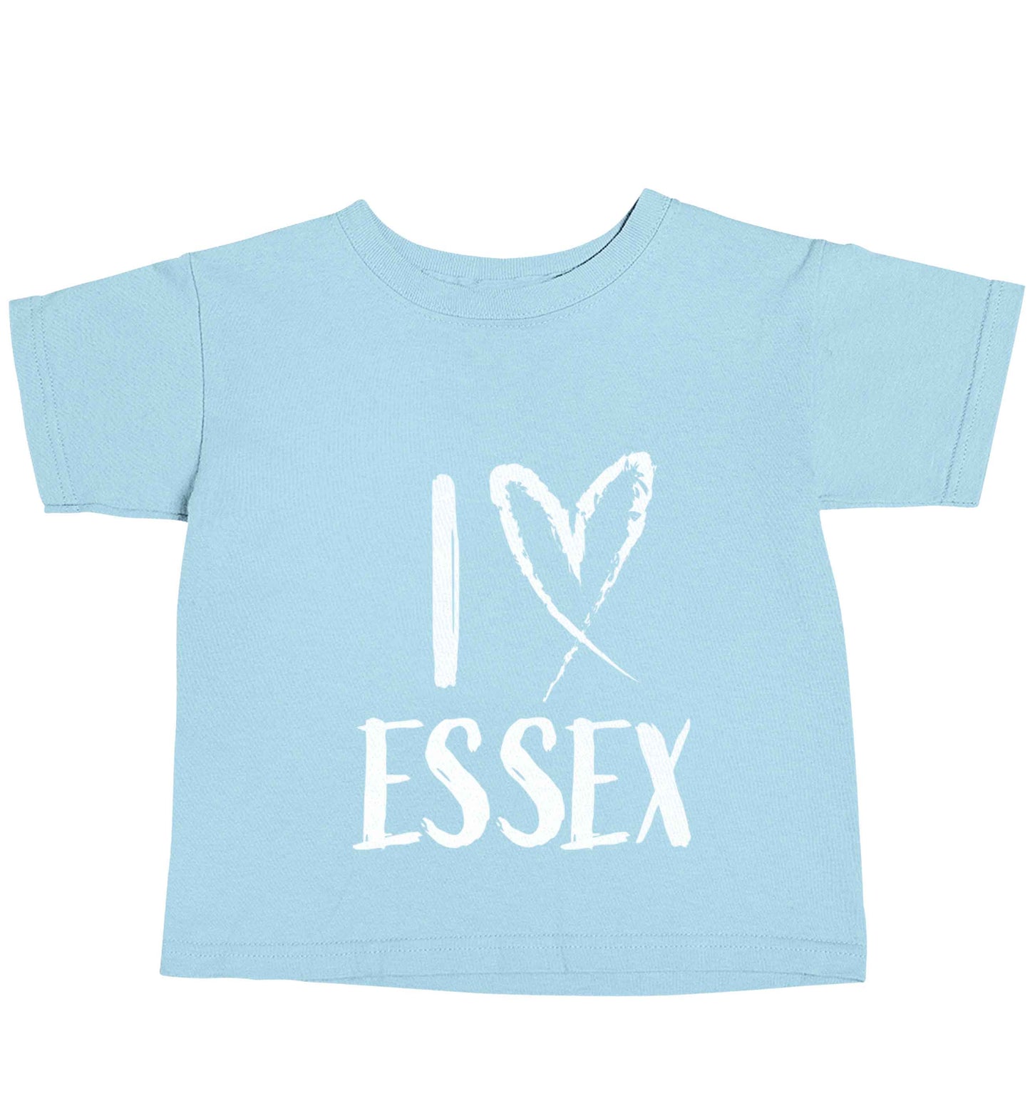 I love Essex light blue baby toddler Tshirt 2 Years