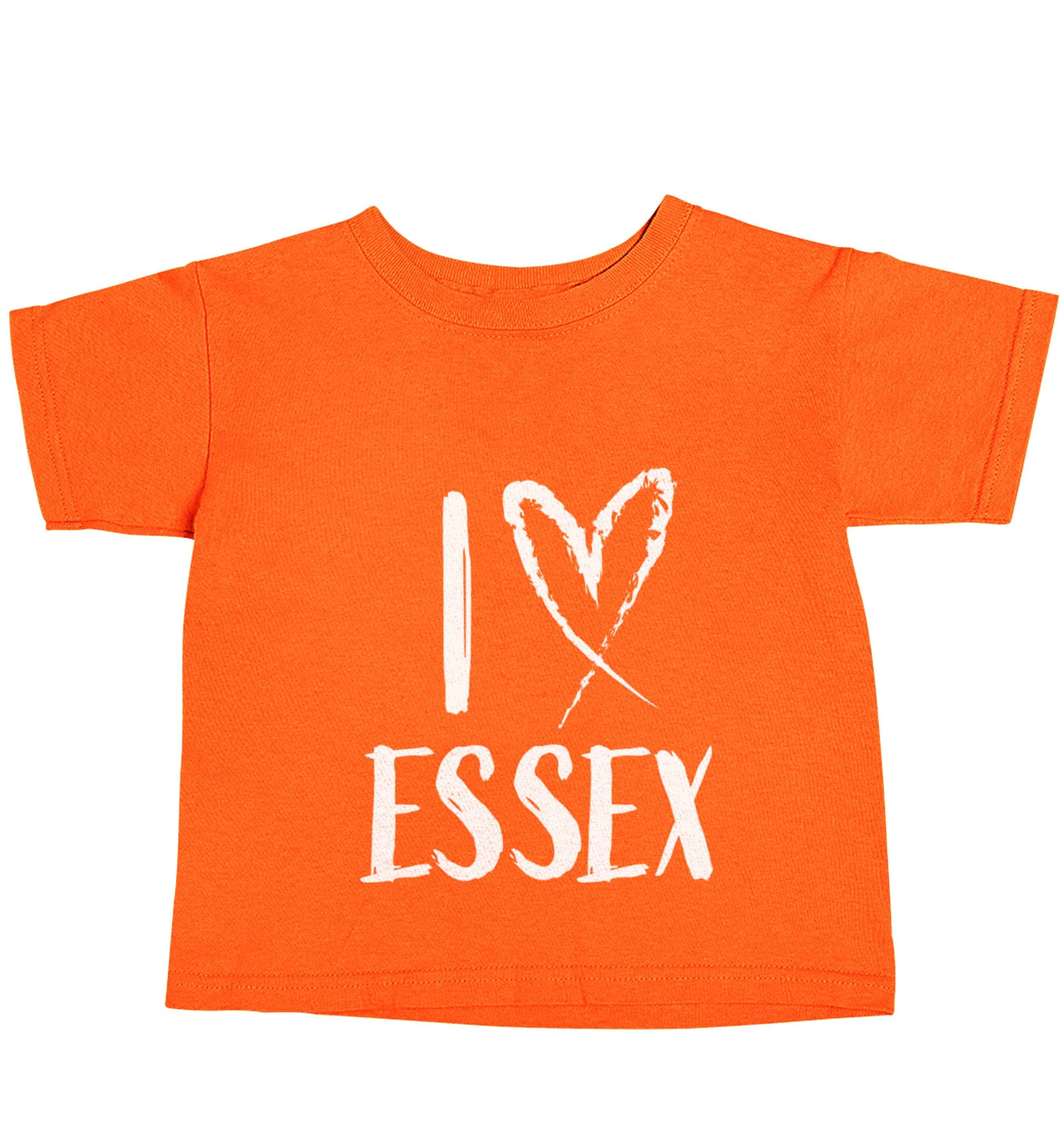 I love Essex orange baby toddler Tshirt 2 Years