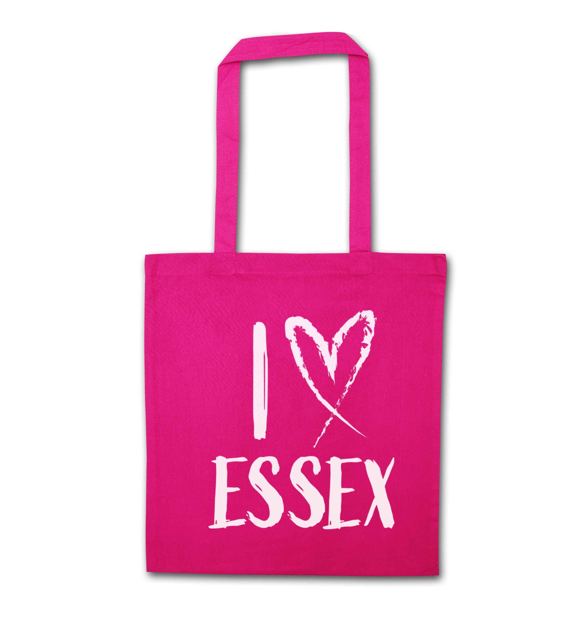 I love Essex pink tote bag