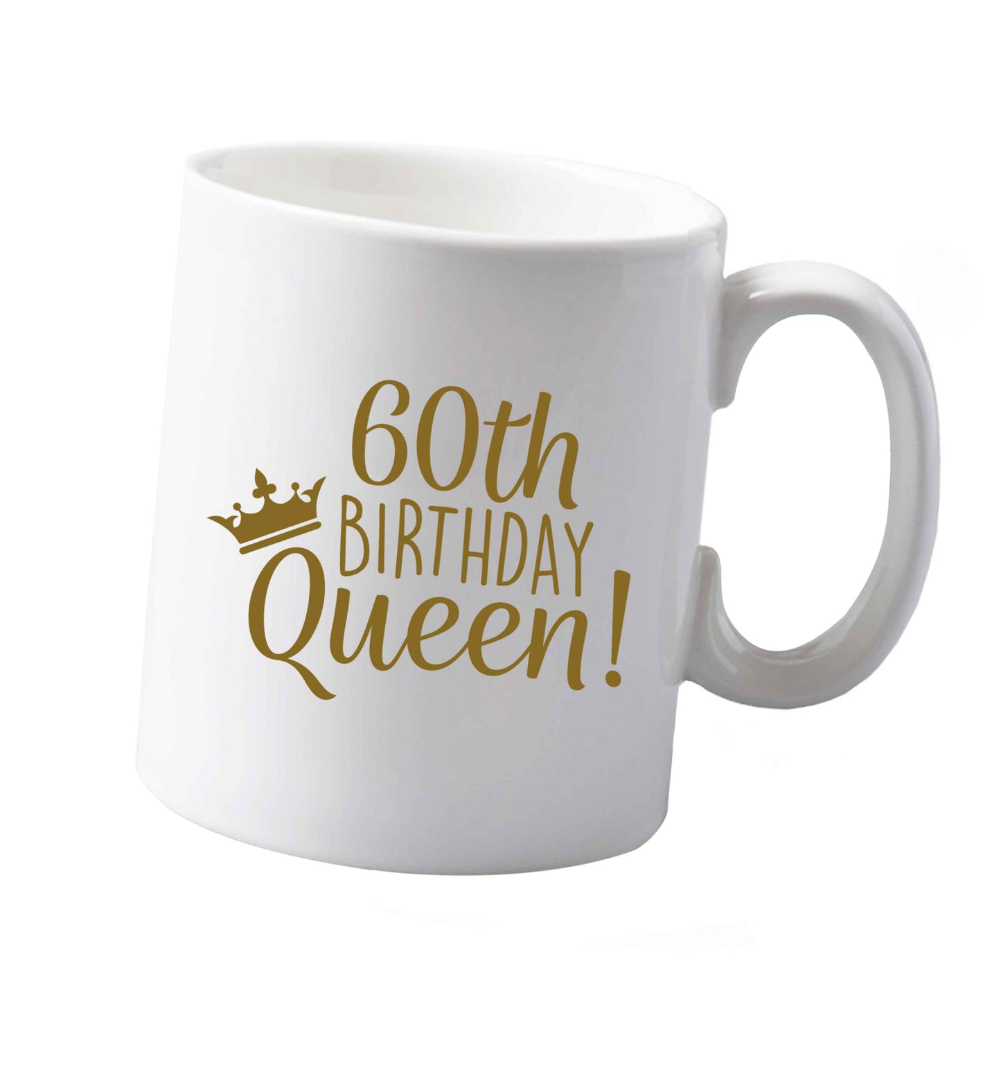 10 oz 60th birthday Queen ceramic mug both sides