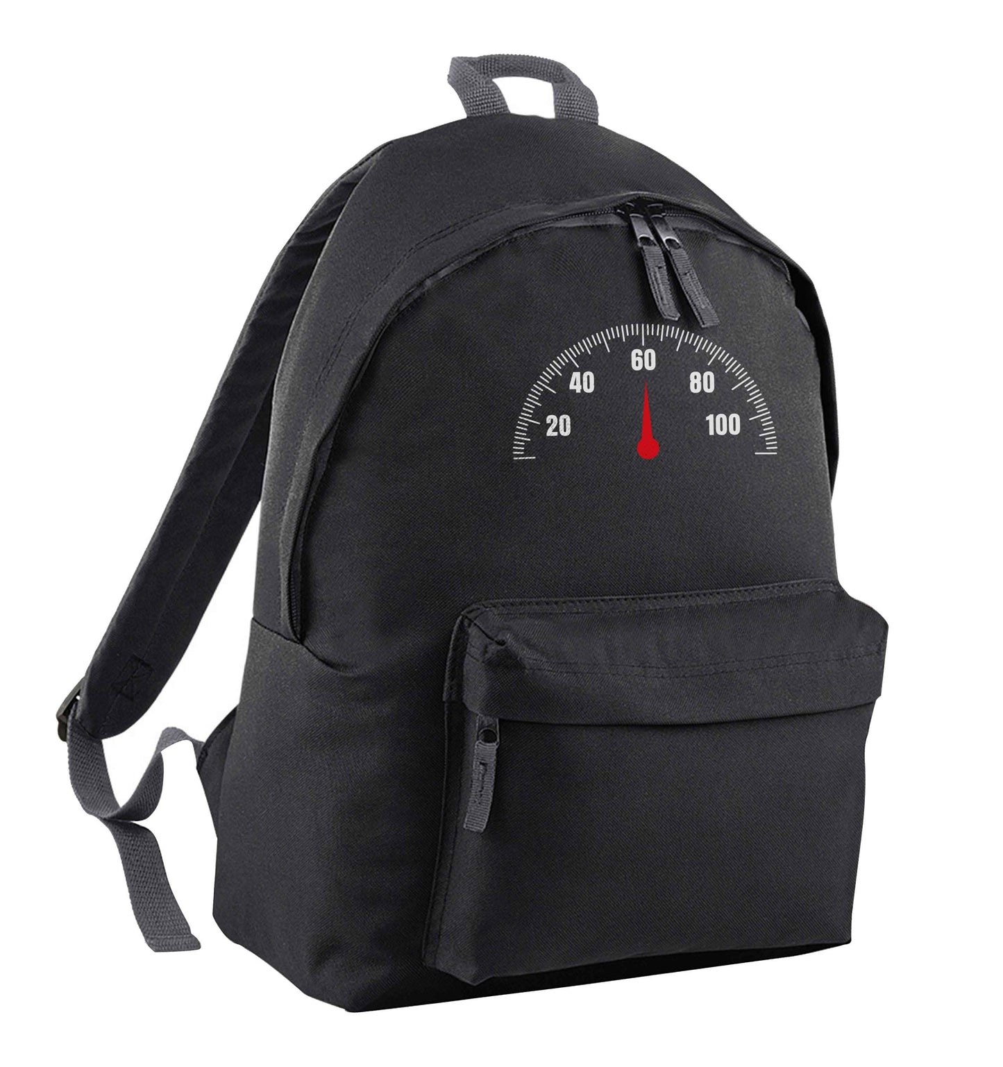 60th Birthday speedial black adults backpack