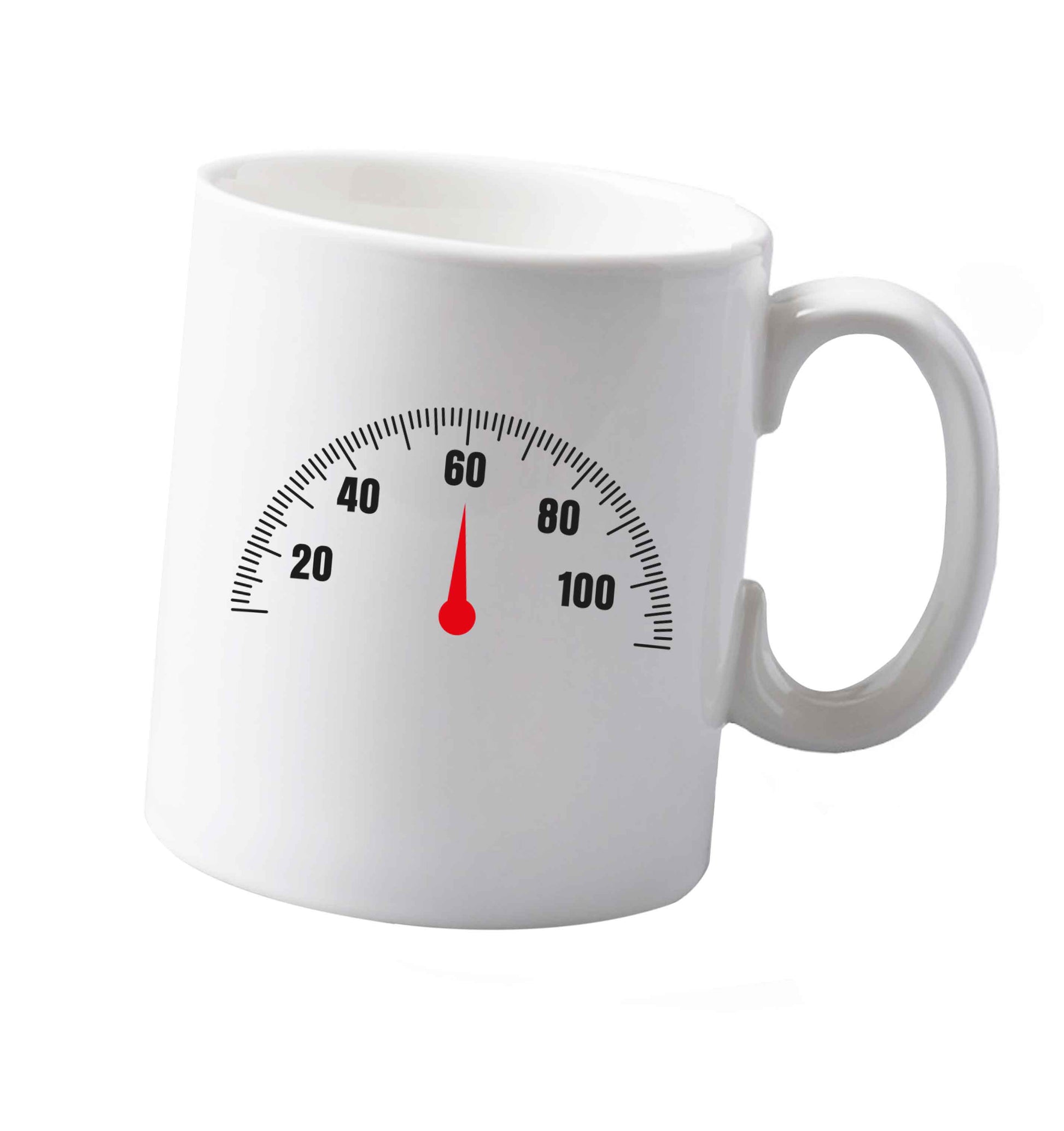 10 oz Speed dial 60 ceramic mug both sides