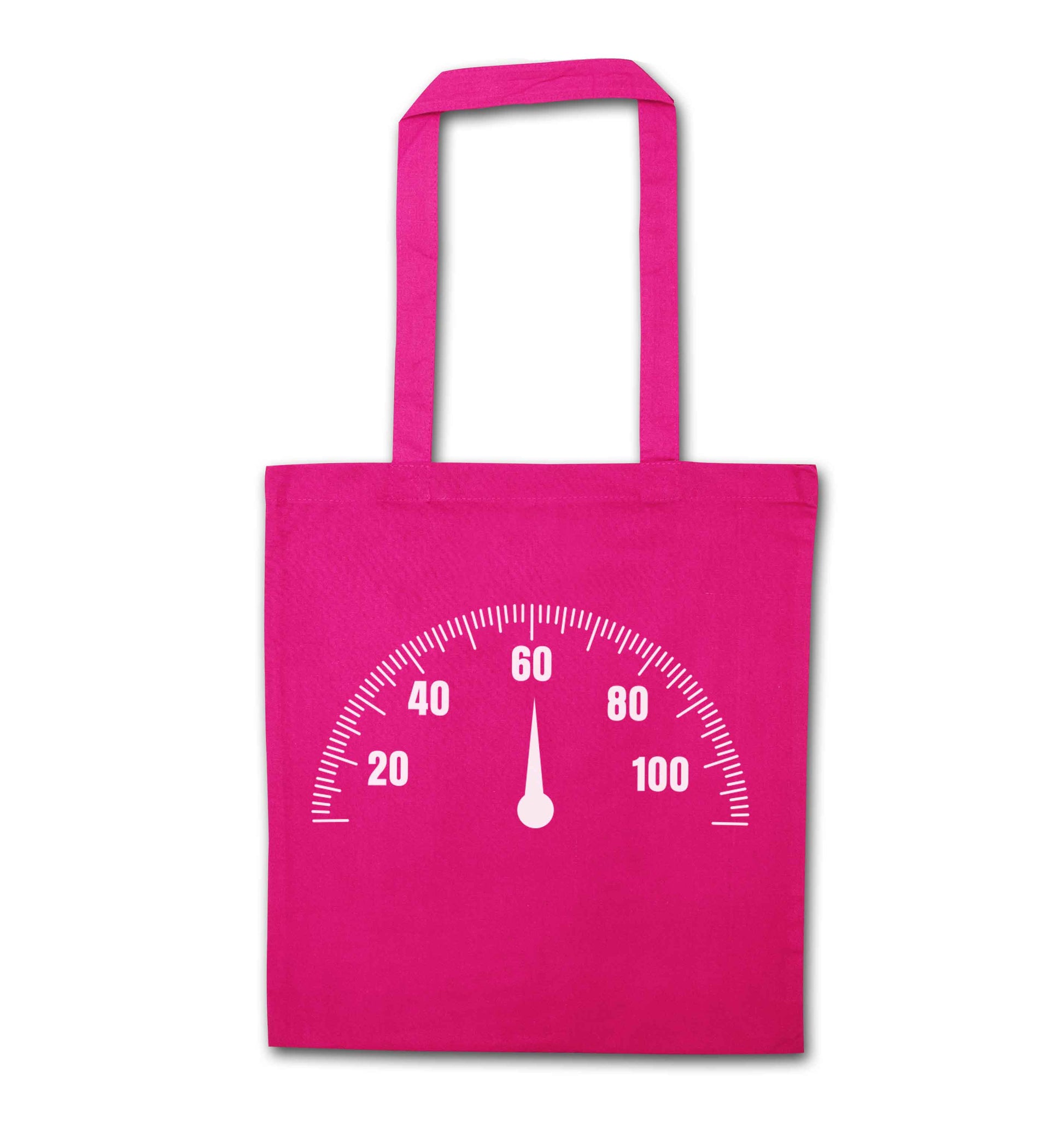Speed dial 60 pink tote bag