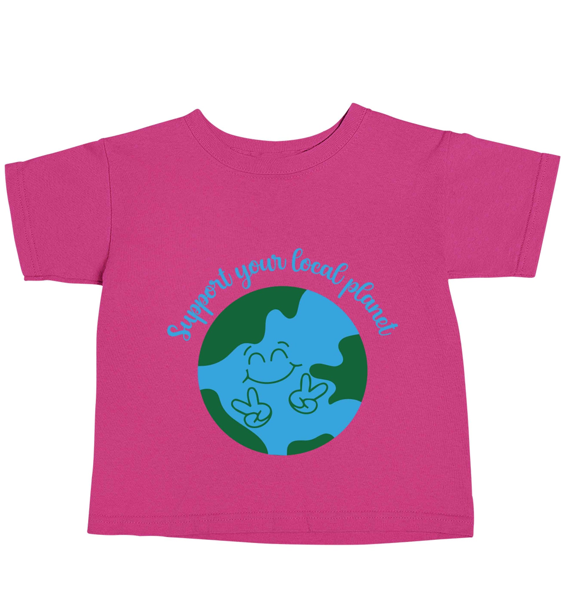 Support your local planet pink baby toddler Tshirt 2 Years