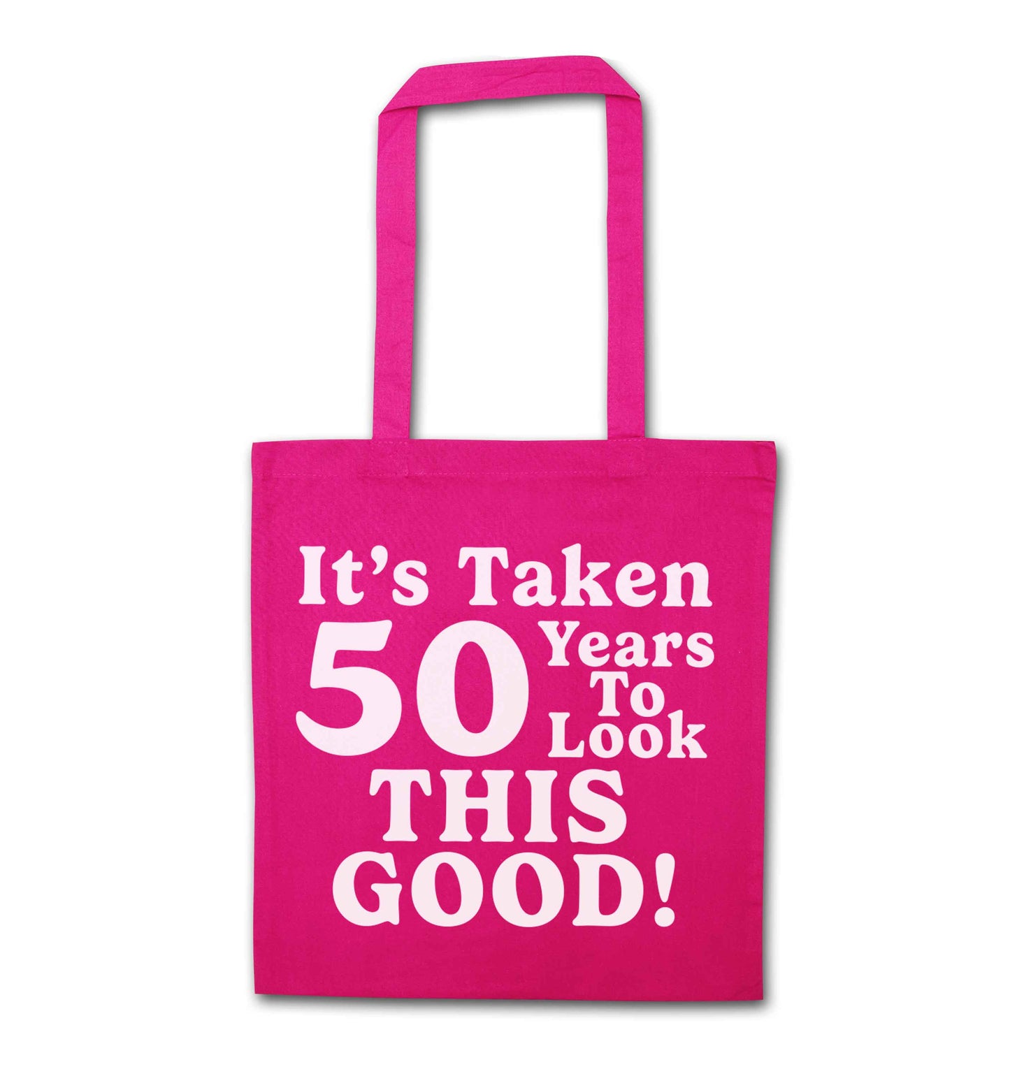 It's taken 50 years to look this good! pink tote bag