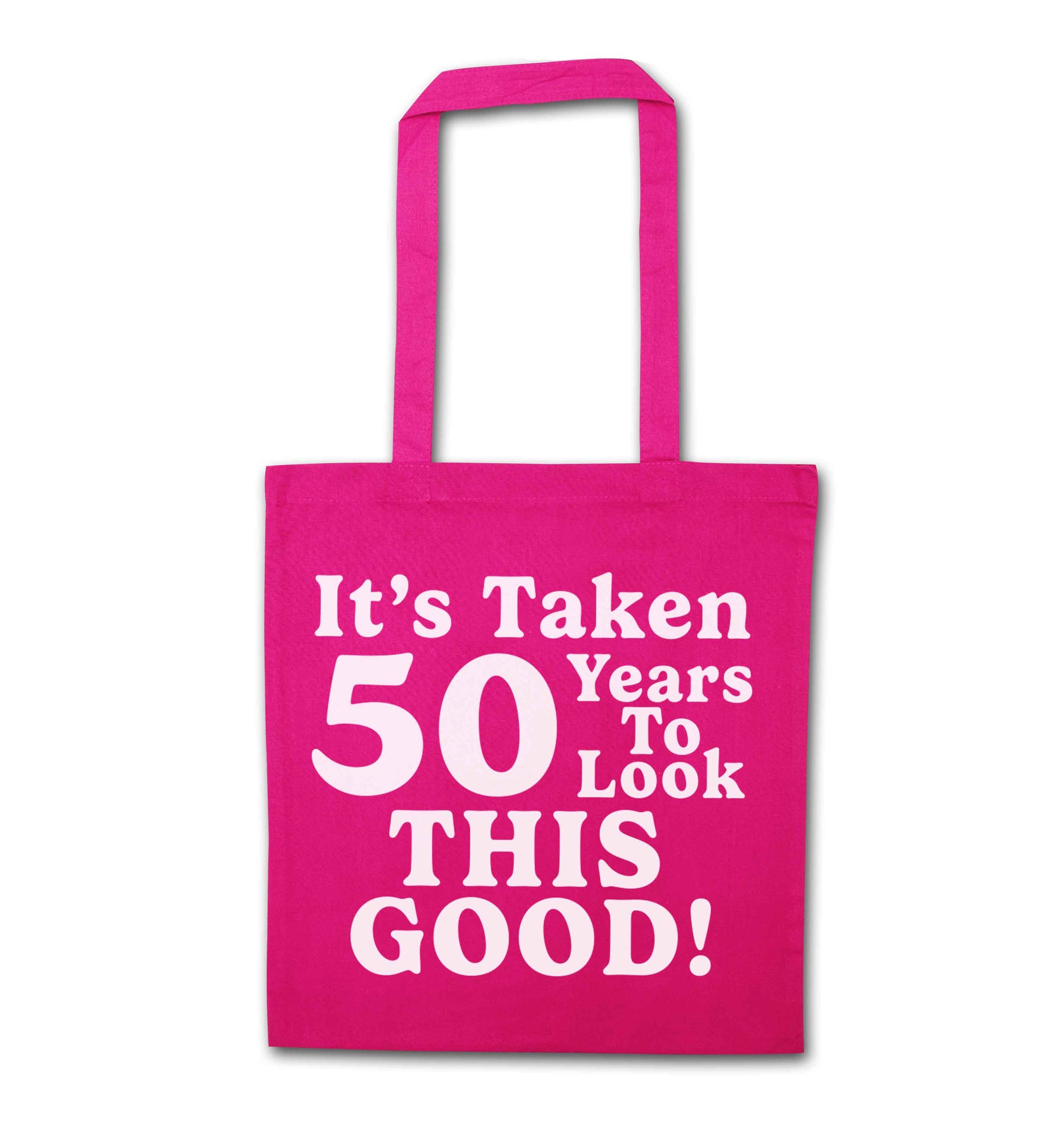 It's taken 50 years to look this good! pink tote bag
