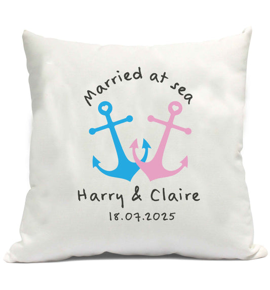 Personalised anniversary cruise cushion cover and filling