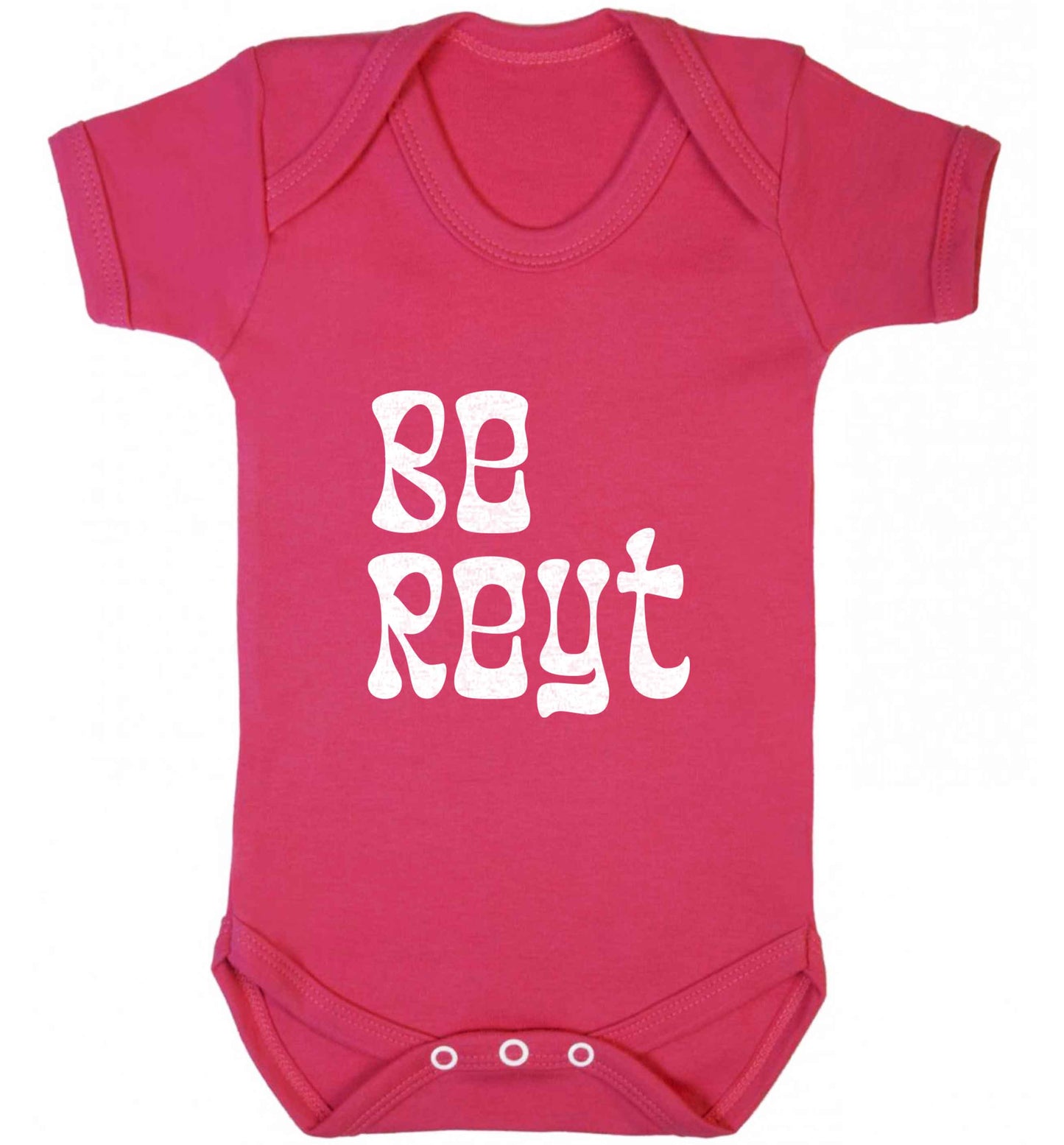 Be reyt baby vest dark pink 18-24 months
