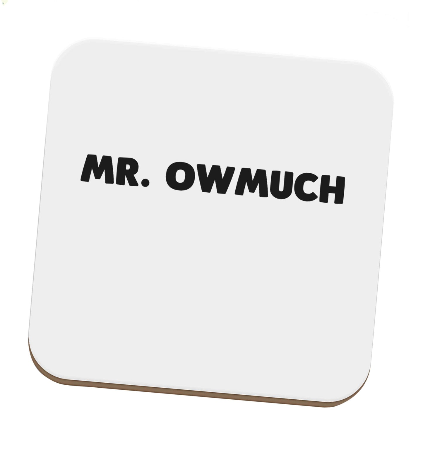 Mr owmuch set of four coasters