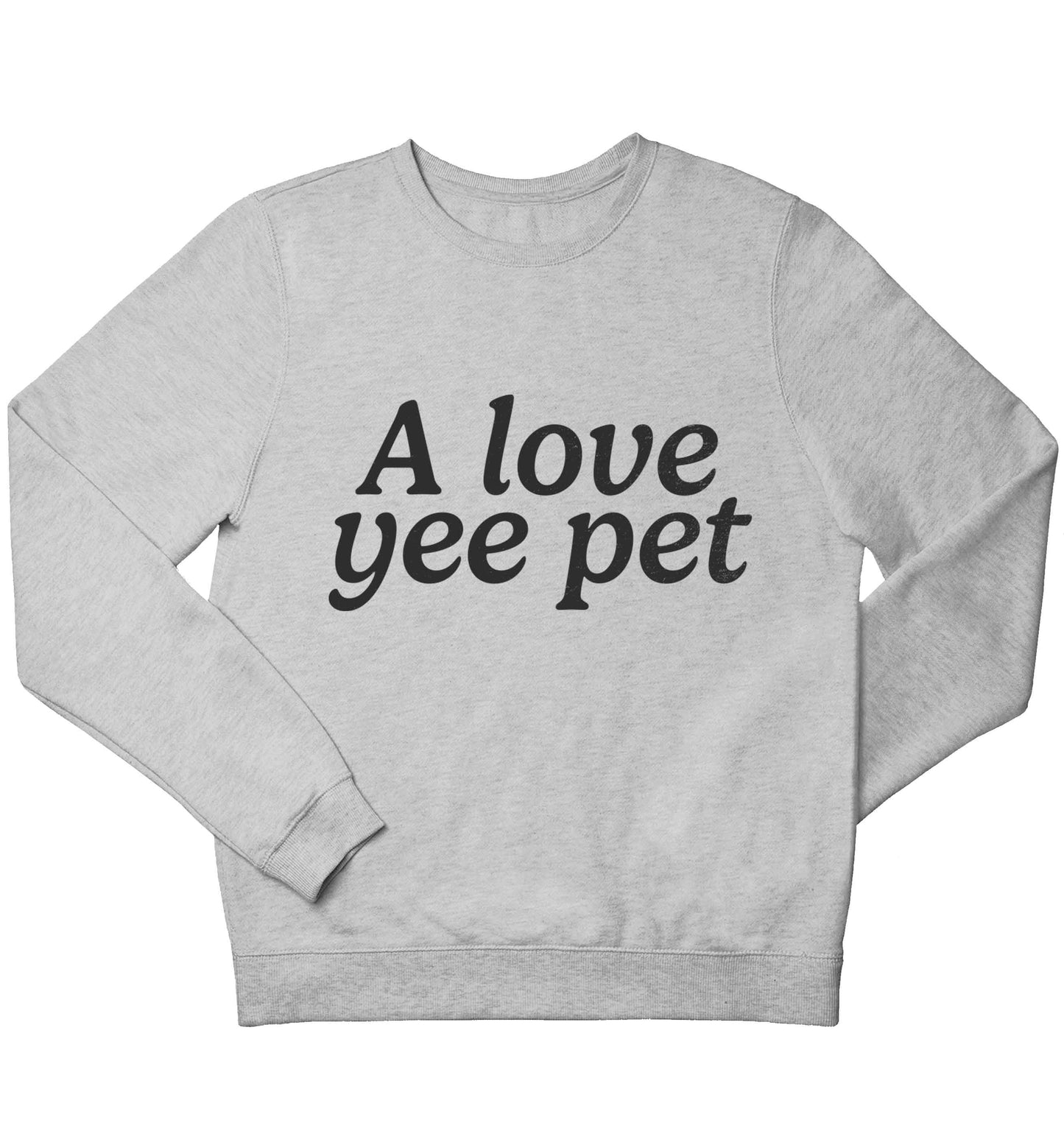 A love yee pet children's grey sweater 12-13 Years