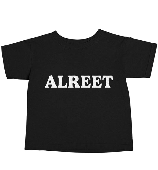 Alreet Black baby toddler Tshirt 2 years