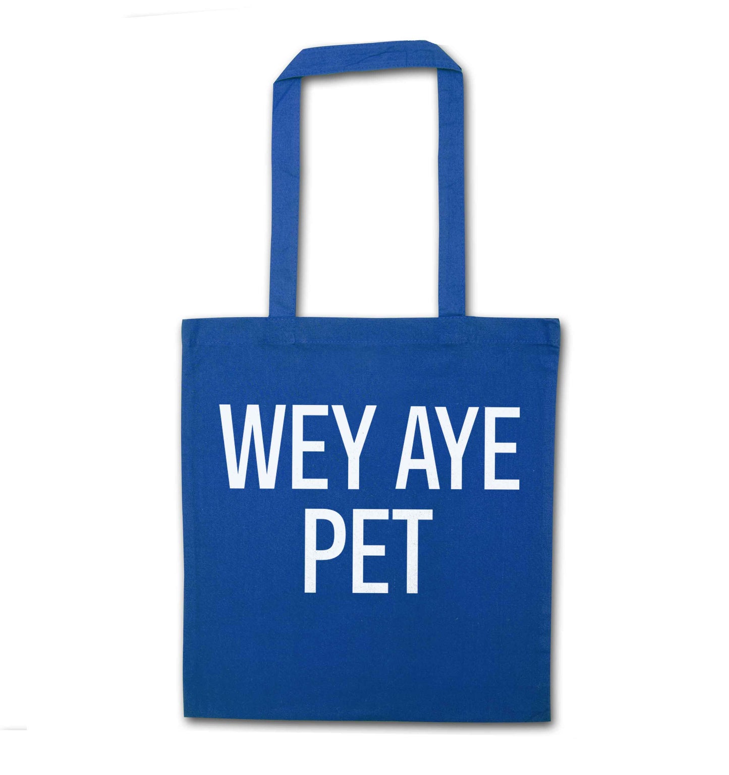 Wey Aye Pet blue tote bag