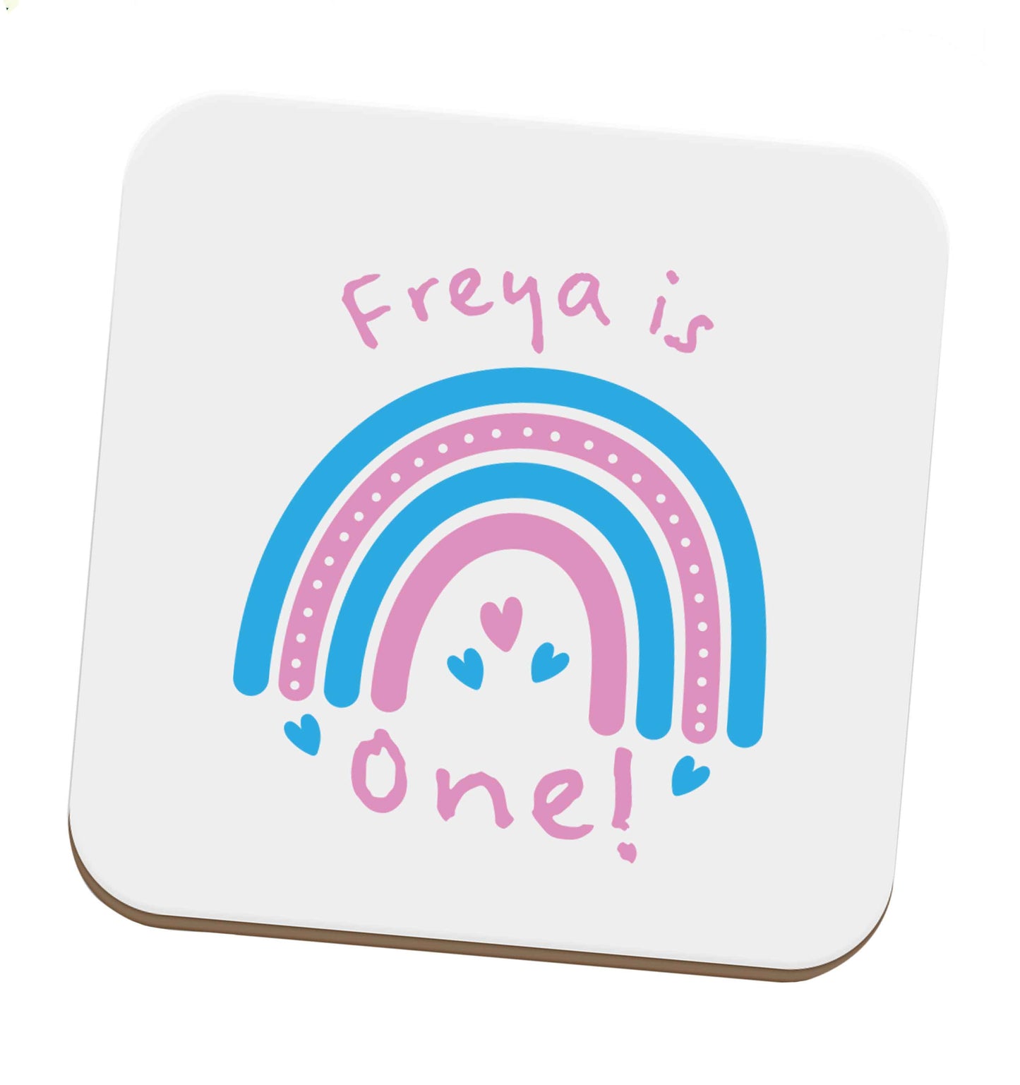 Personalised birthday crew set of four coasters