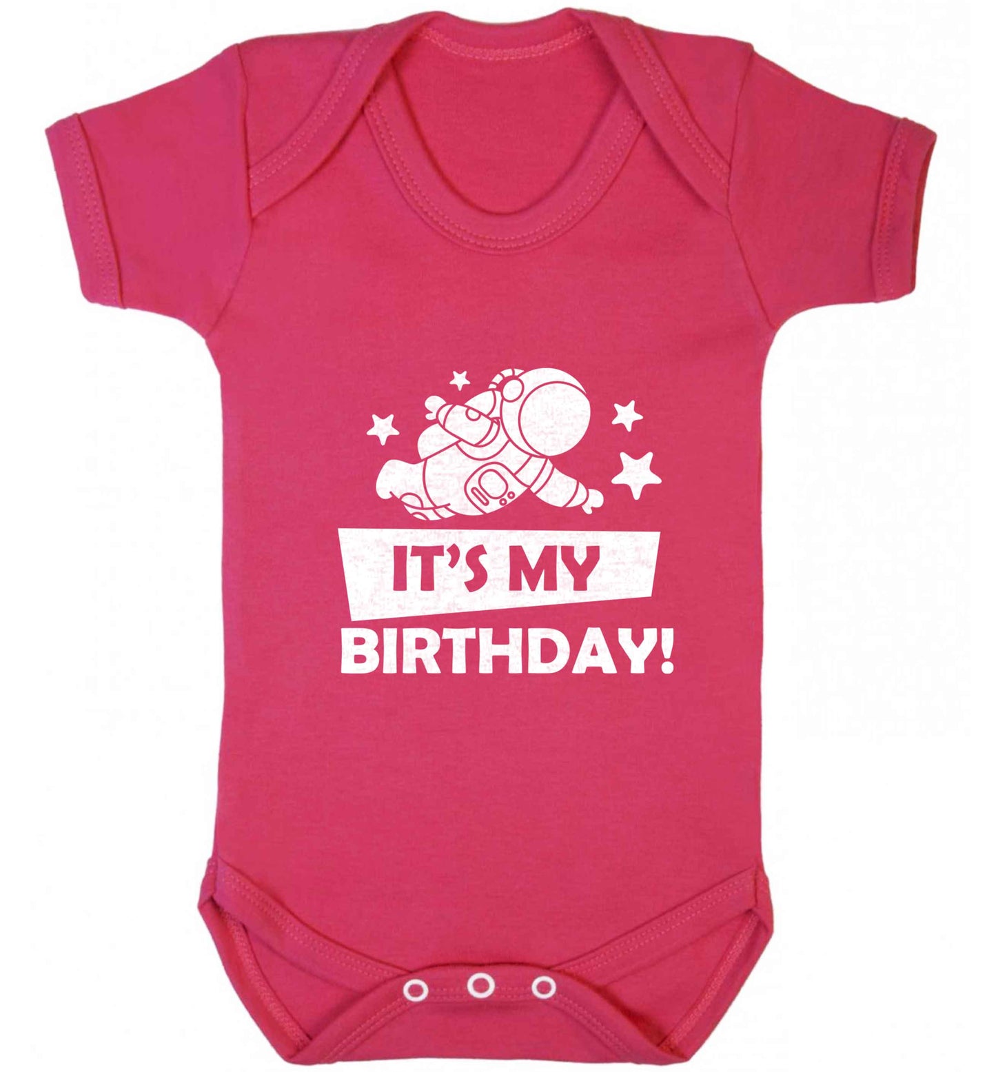 It's my birthday baby vest dark pink 18-24 months