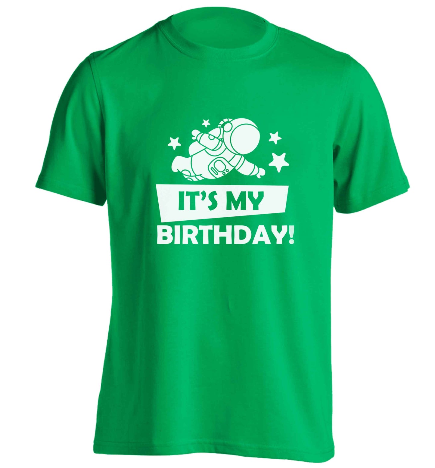 It's my birthday adults unisex green Tshirt 2XL