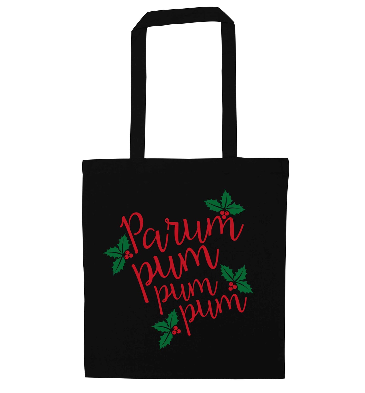 Pa rum pum pum pum black tote bag
