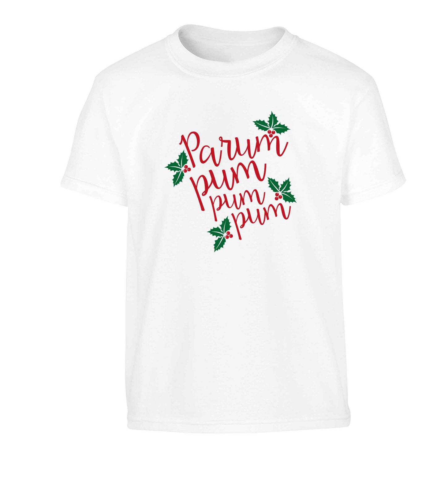 Pa rum pum pum pum Children's white Tshirt 12-13 Years