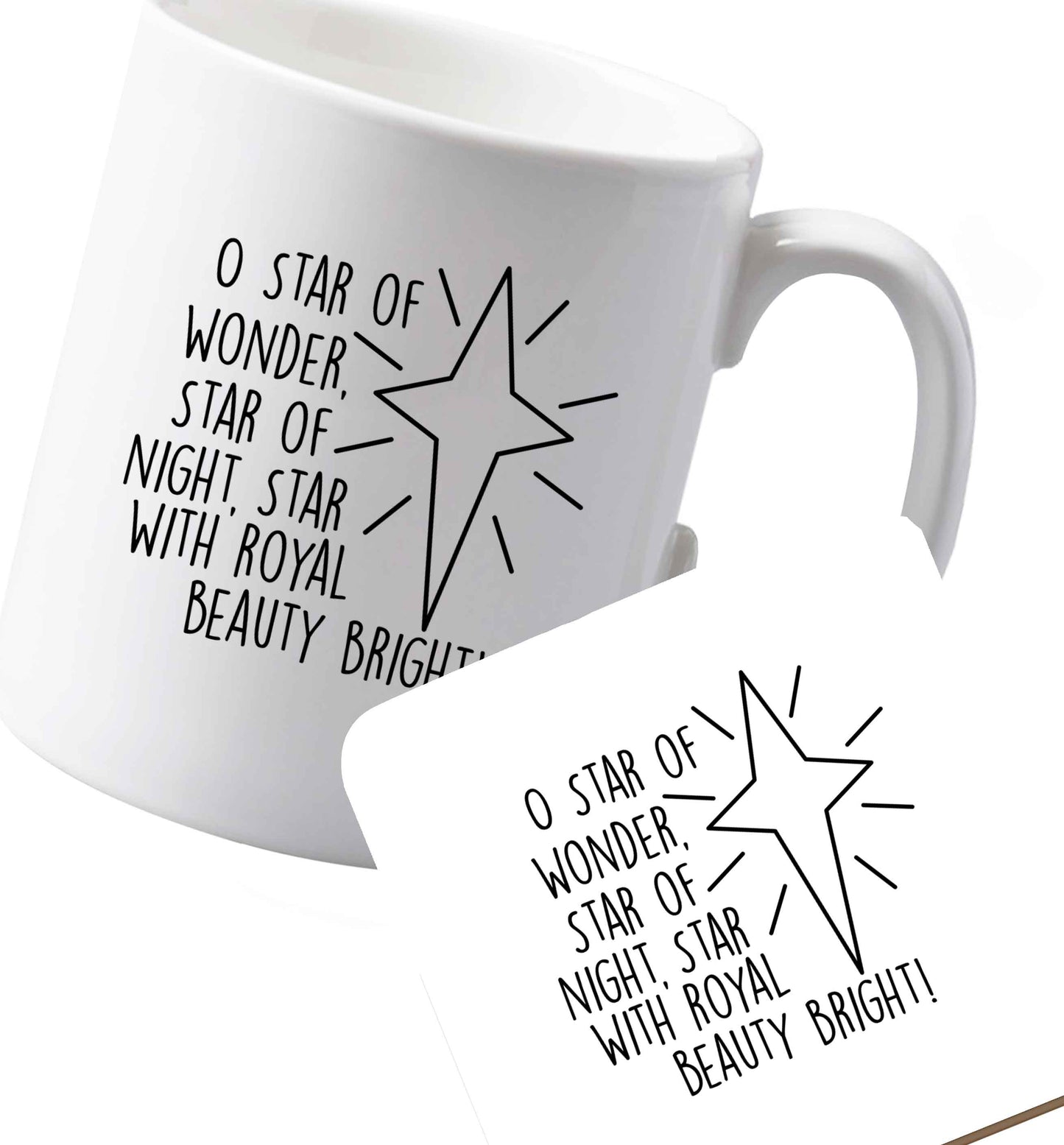 10 oz Ceramic mug and coaster Favourite Type Pan Pancake both sides