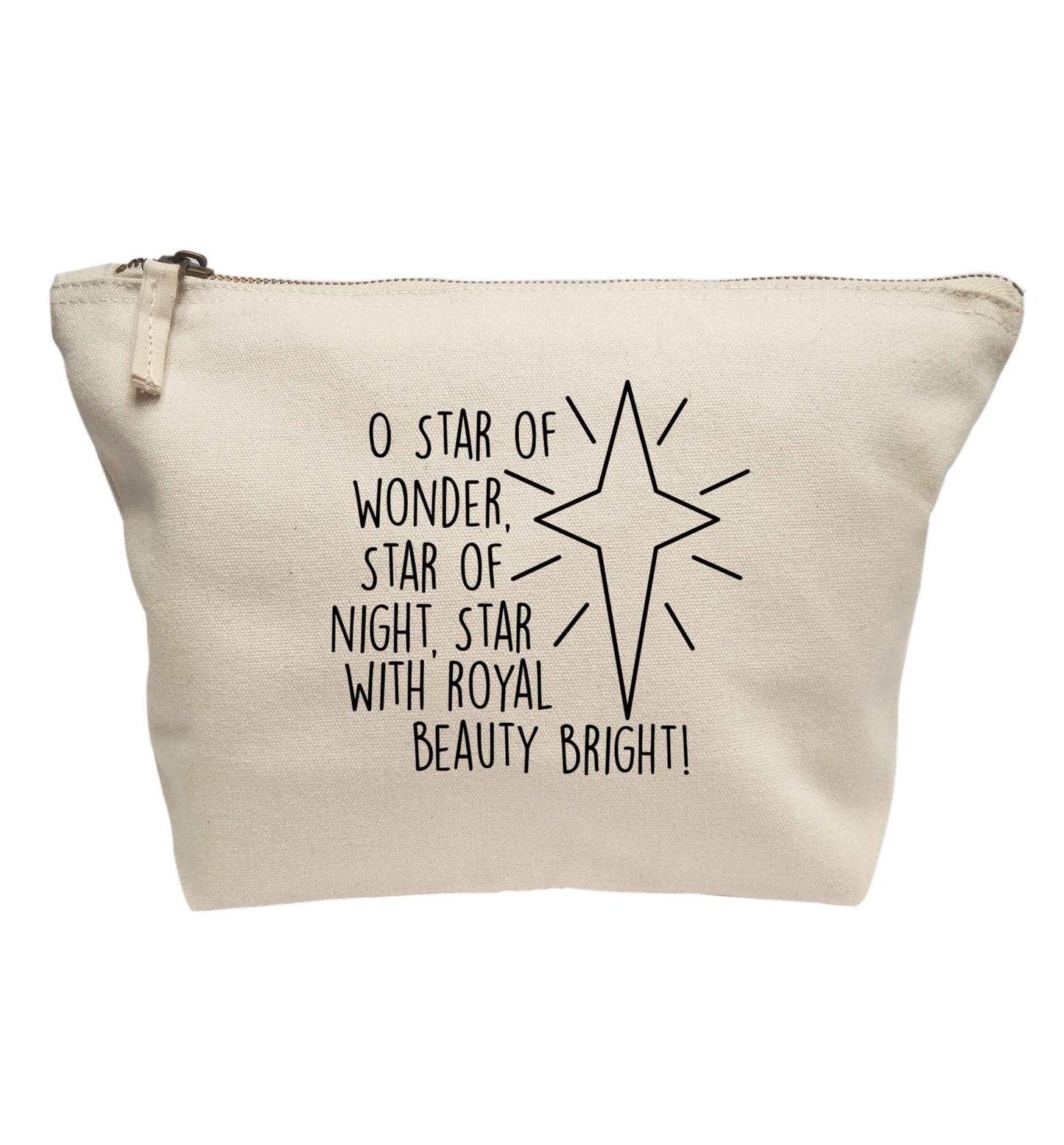 Oh star of wonder star of night, star with royal beauty bright | Makeup / wash bag