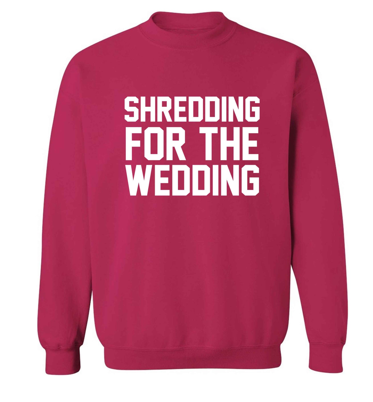 Get motivated and get fit for your big day! Our workout quotes and designs will get you ready to sweat! Perfect for any bride, groom or bridesmaid to be! adult's unisex pink sweater 2XL