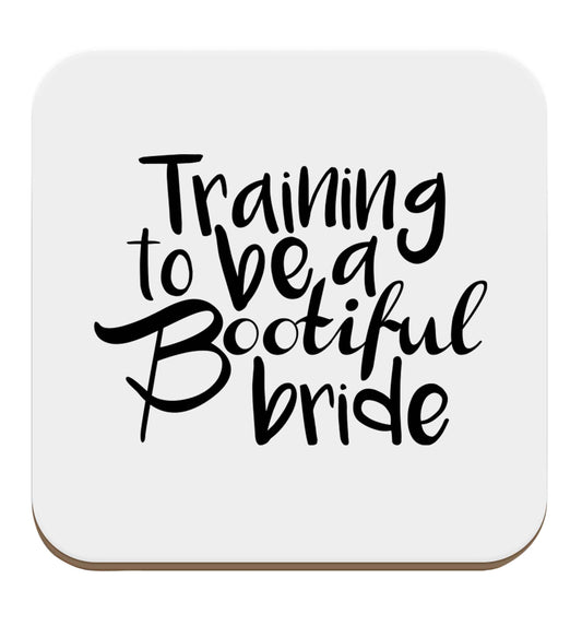 Get motivated and get fit for your big day! Our workout quotes and designs will get you ready to sweat! Perfect for any bride, groom or bridesmaid to be!  set of four coasters