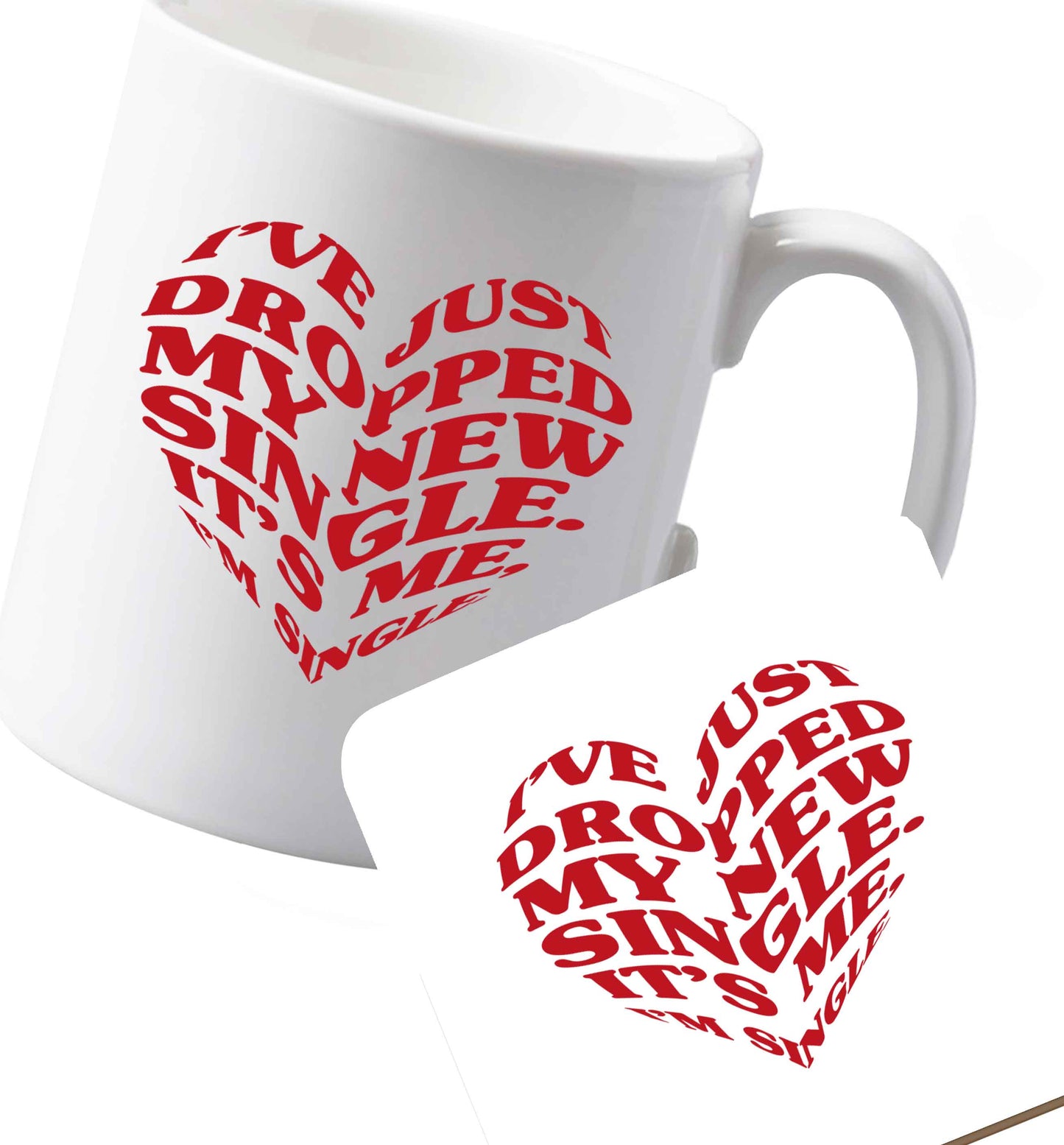 10 oz Ceramic mug and coaster Favourite Type Pan Pancake both sides