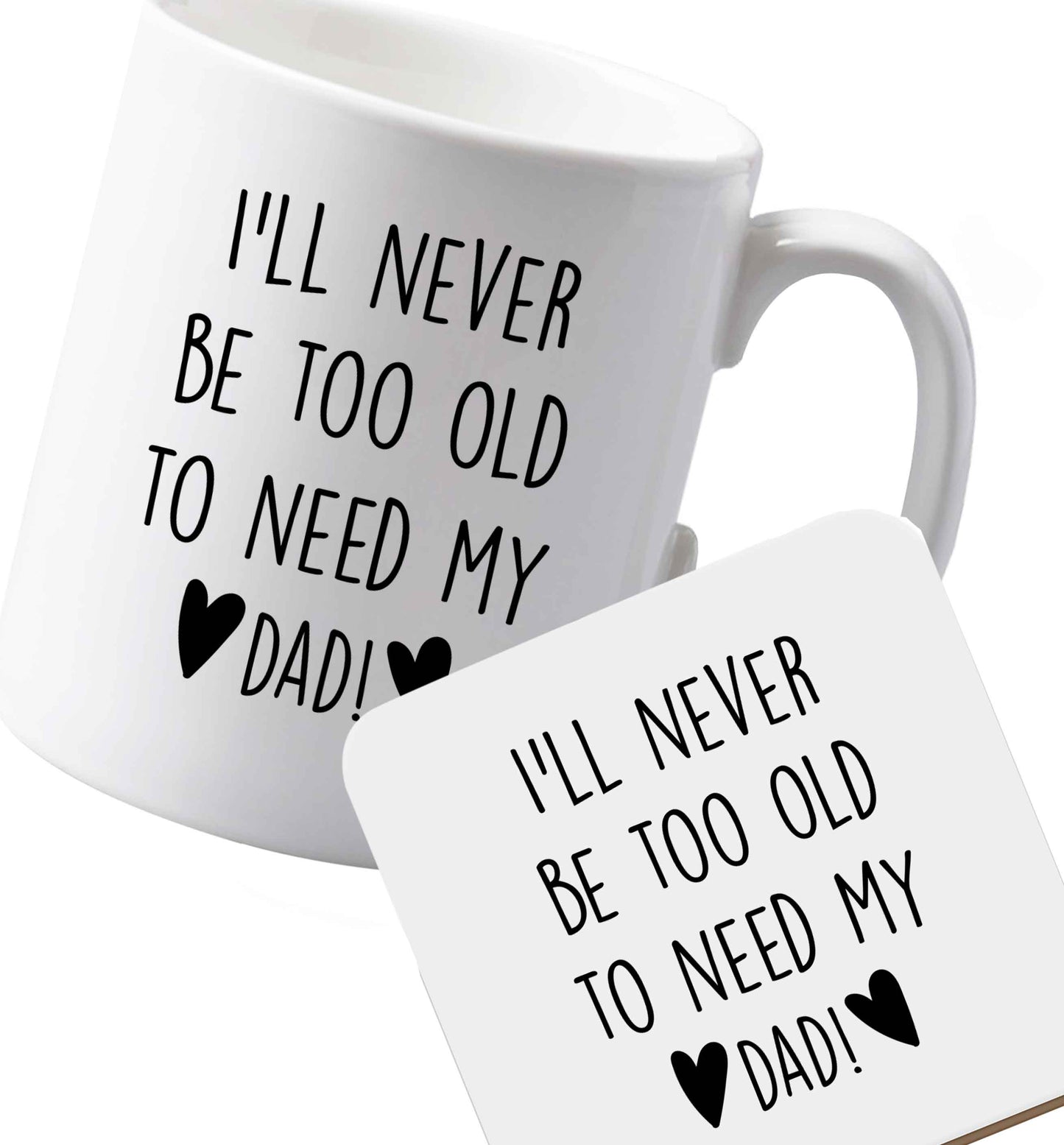 10 oz Ceramic mug and coaster Favourite Type Pan Pancake both sides