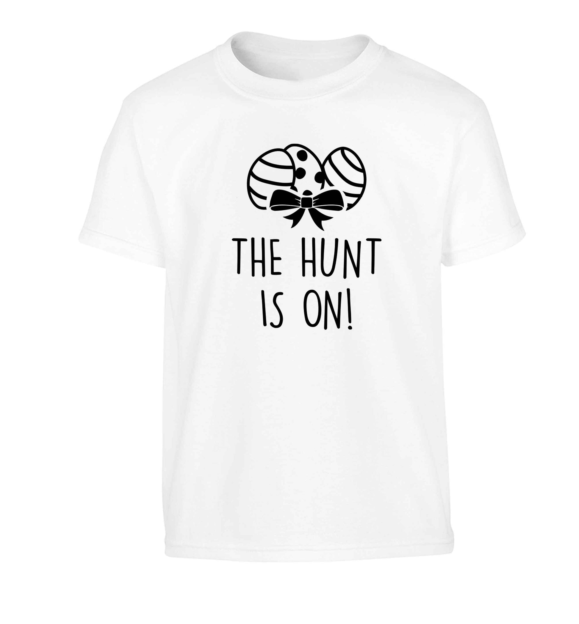 The hunt is on Children's white Tshirt 12-13 Years
